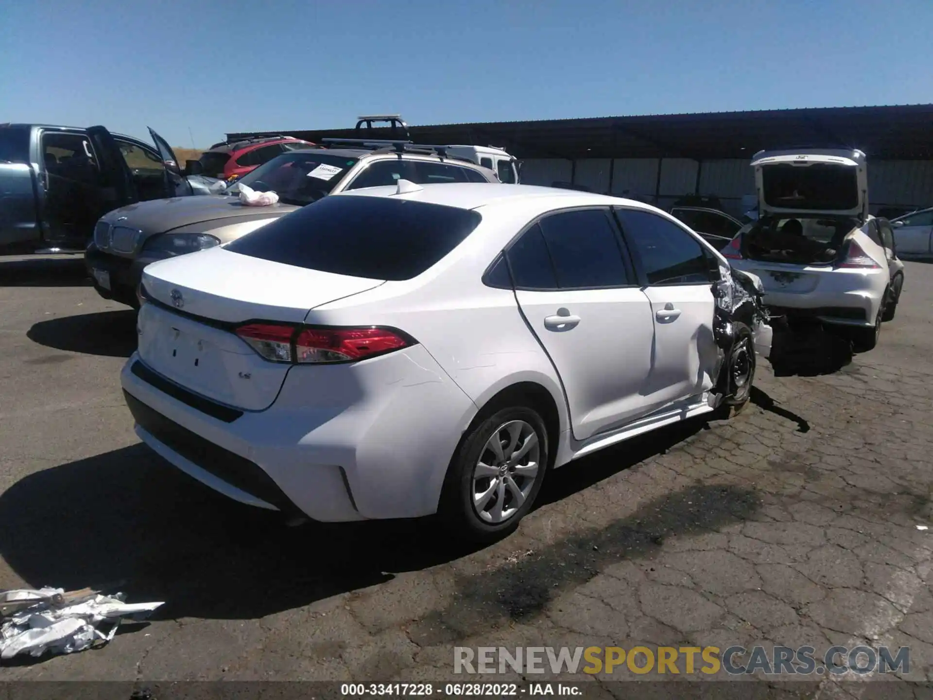 4 Photograph of a damaged car JTDEPMAE9N3002127 TOYOTA COROLLA 2022