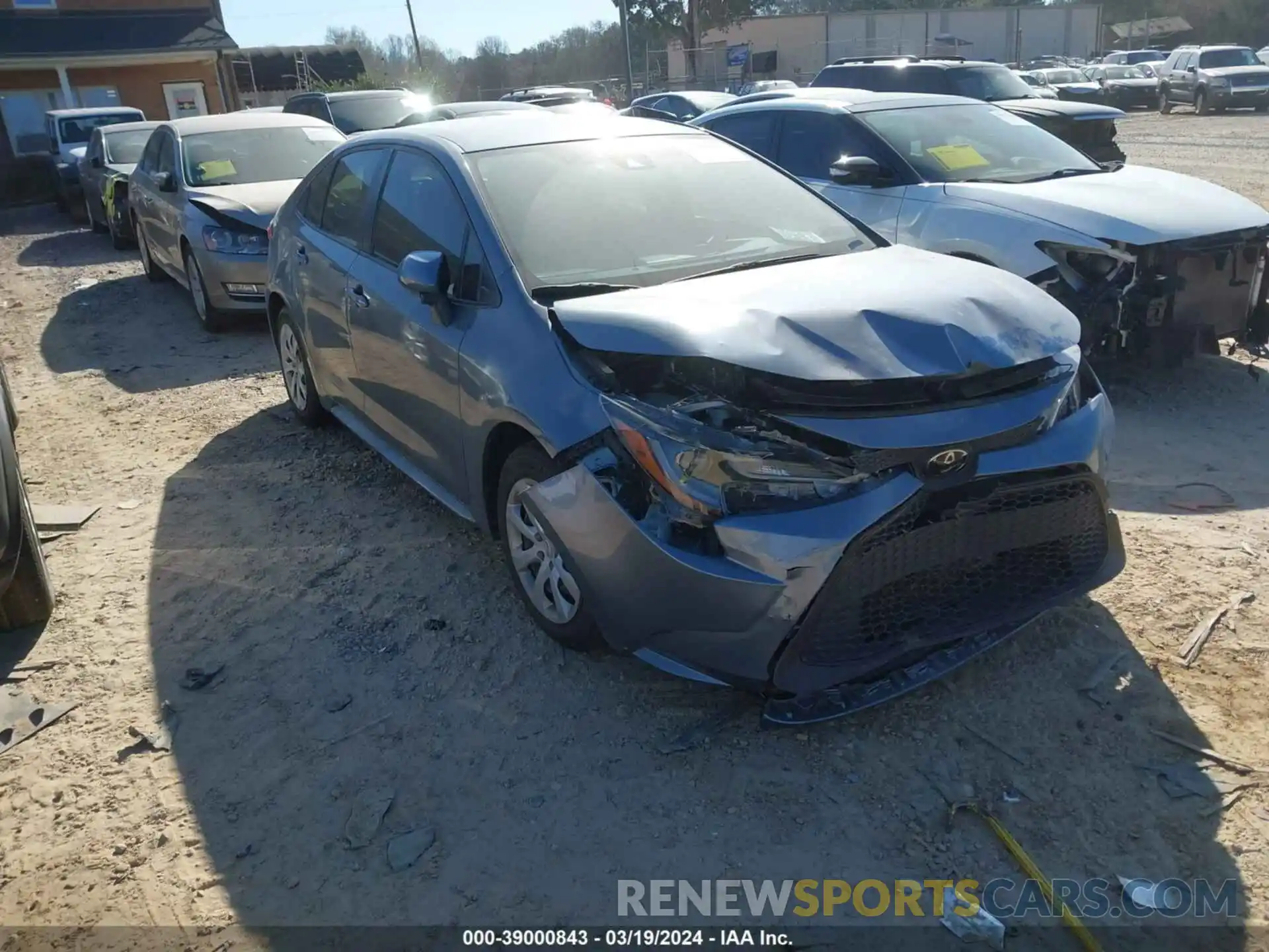 1 Photograph of a damaged car JTDEPMAE9N3006033 TOYOTA COROLLA 2022