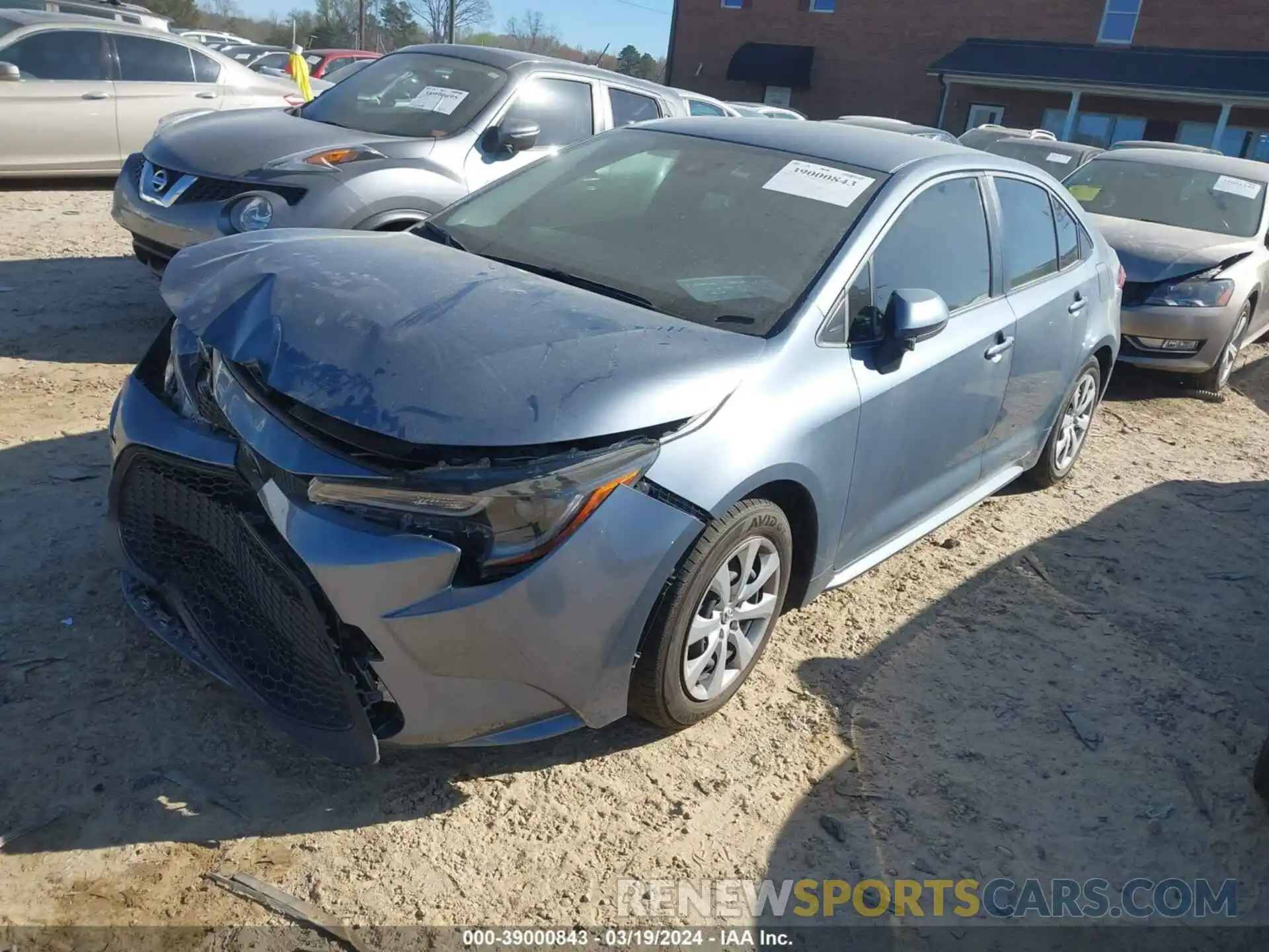 2 Photograph of a damaged car JTDEPMAE9N3006033 TOYOTA COROLLA 2022