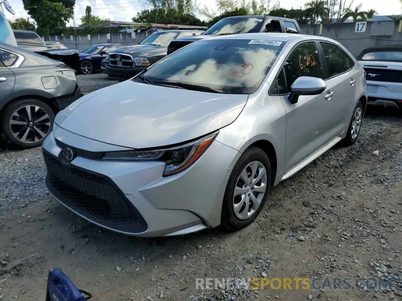 2 Photograph of a damaged car JTDEPMAE9N3009045 TOYOTA COROLLA 2022