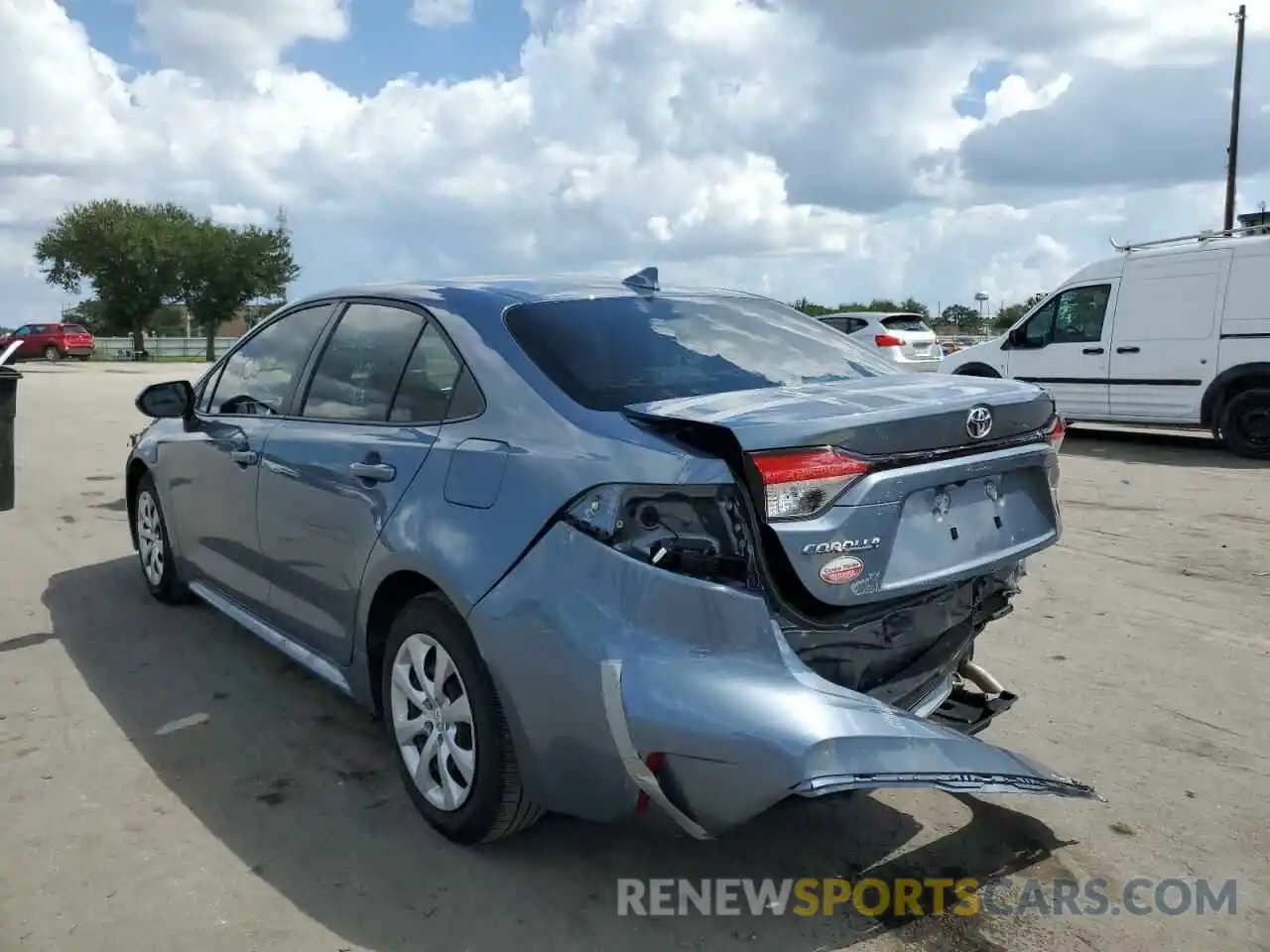 3 Photograph of a damaged car JTDEPMAE9N3009059 TOYOTA COROLLA 2022