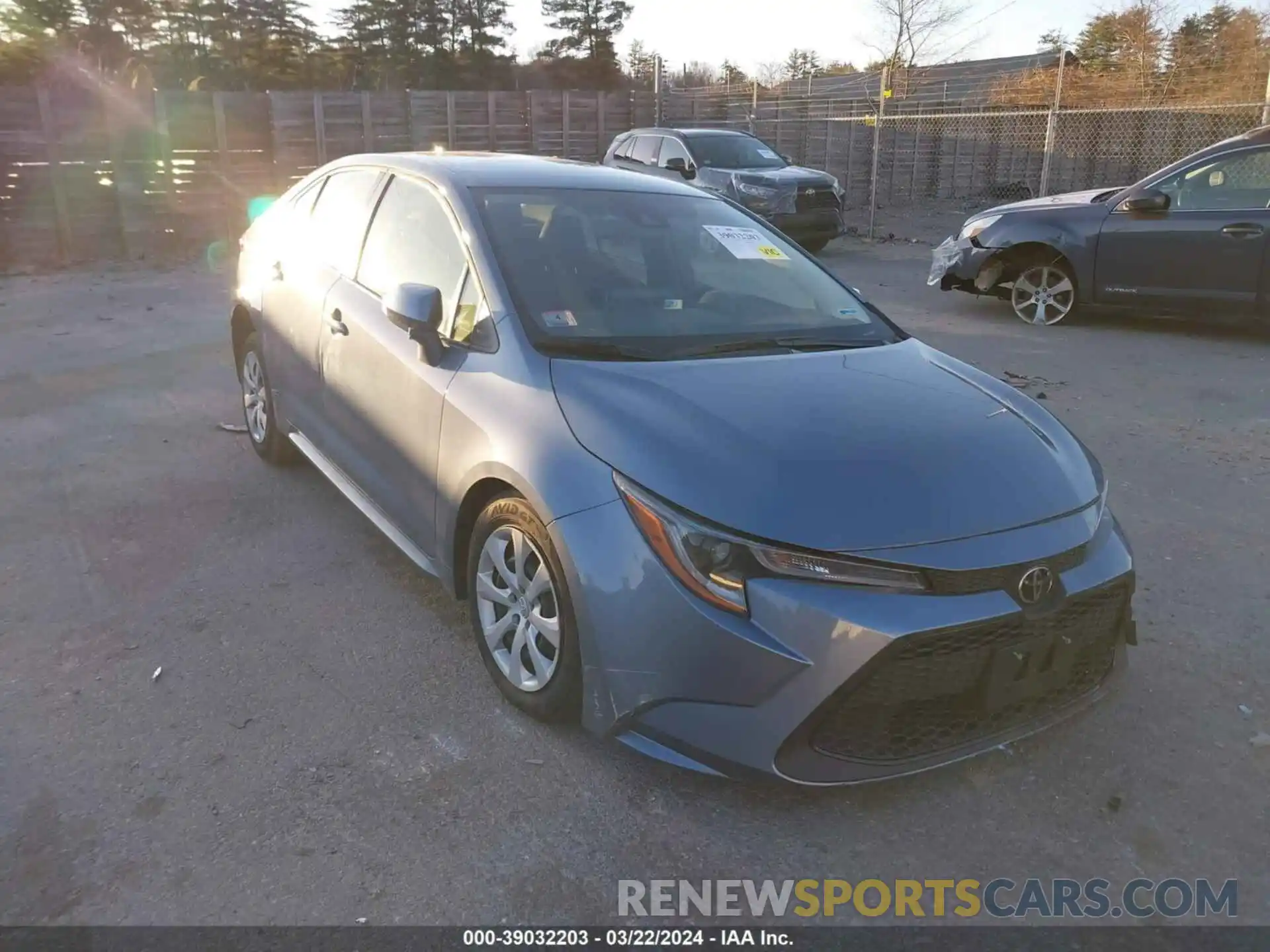 1 Photograph of a damaged car JTDEPMAE9N3011734 TOYOTA COROLLA 2022