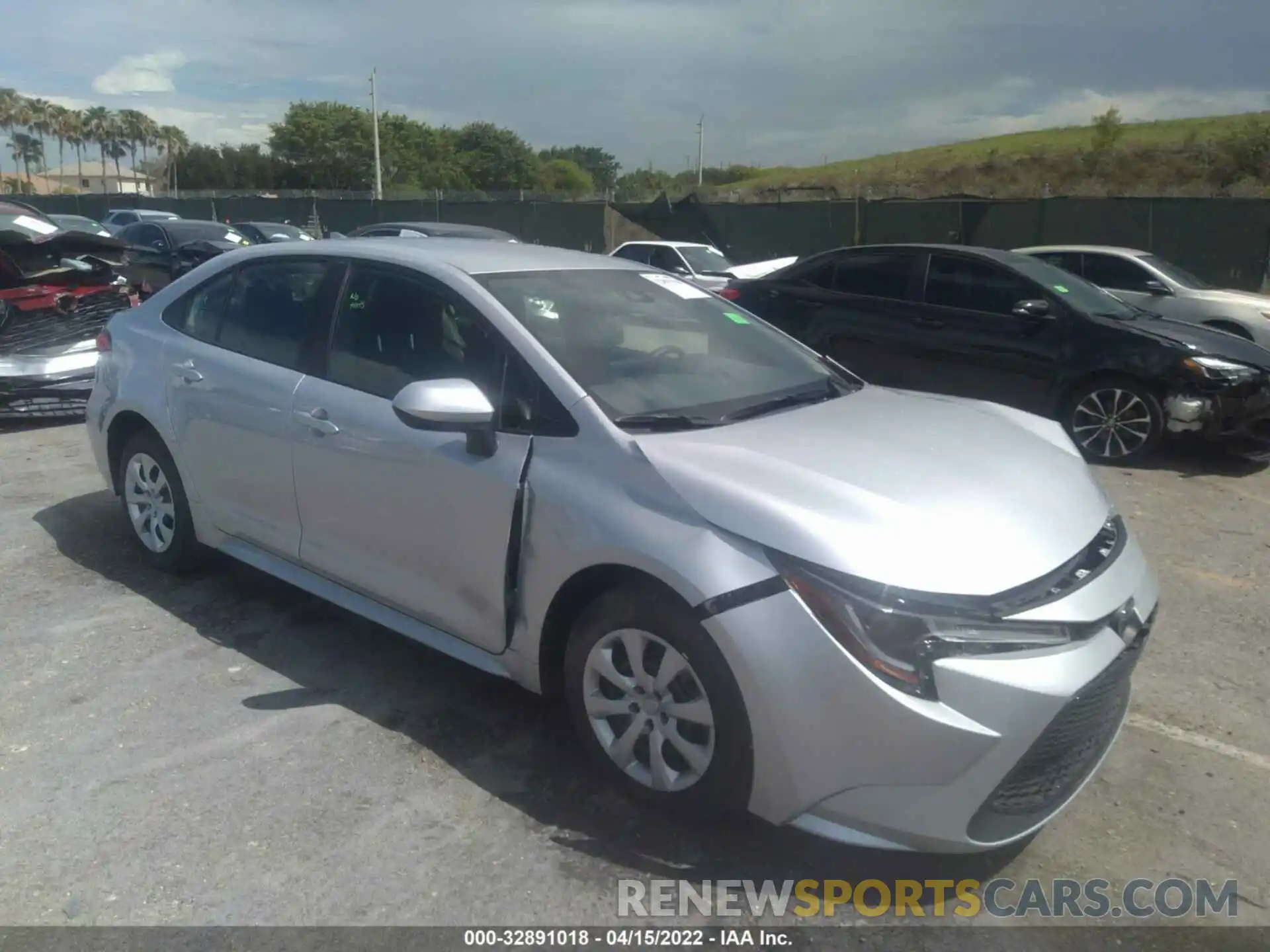 1 Photograph of a damaged car JTDEPMAE9N3013919 TOYOTA COROLLA 2022