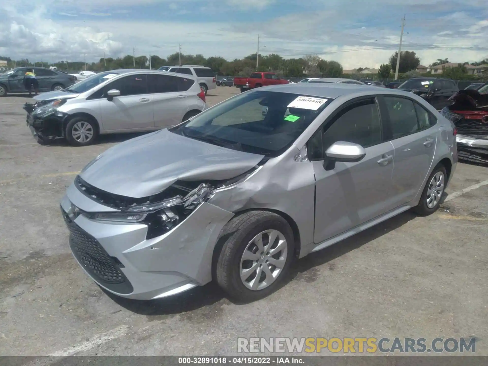 2 Photograph of a damaged car JTDEPMAE9N3013919 TOYOTA COROLLA 2022