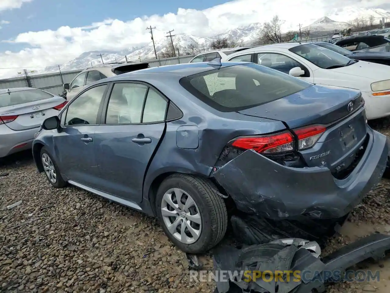 2 Photograph of a damaged car JTDEPMAE9N3020255 TOYOTA COROLLA 2022