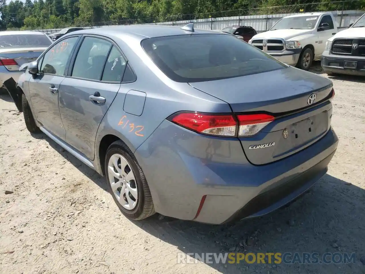 3 Photograph of a damaged car JTDEPMAE9NJ190241 TOYOTA COROLLA 2022