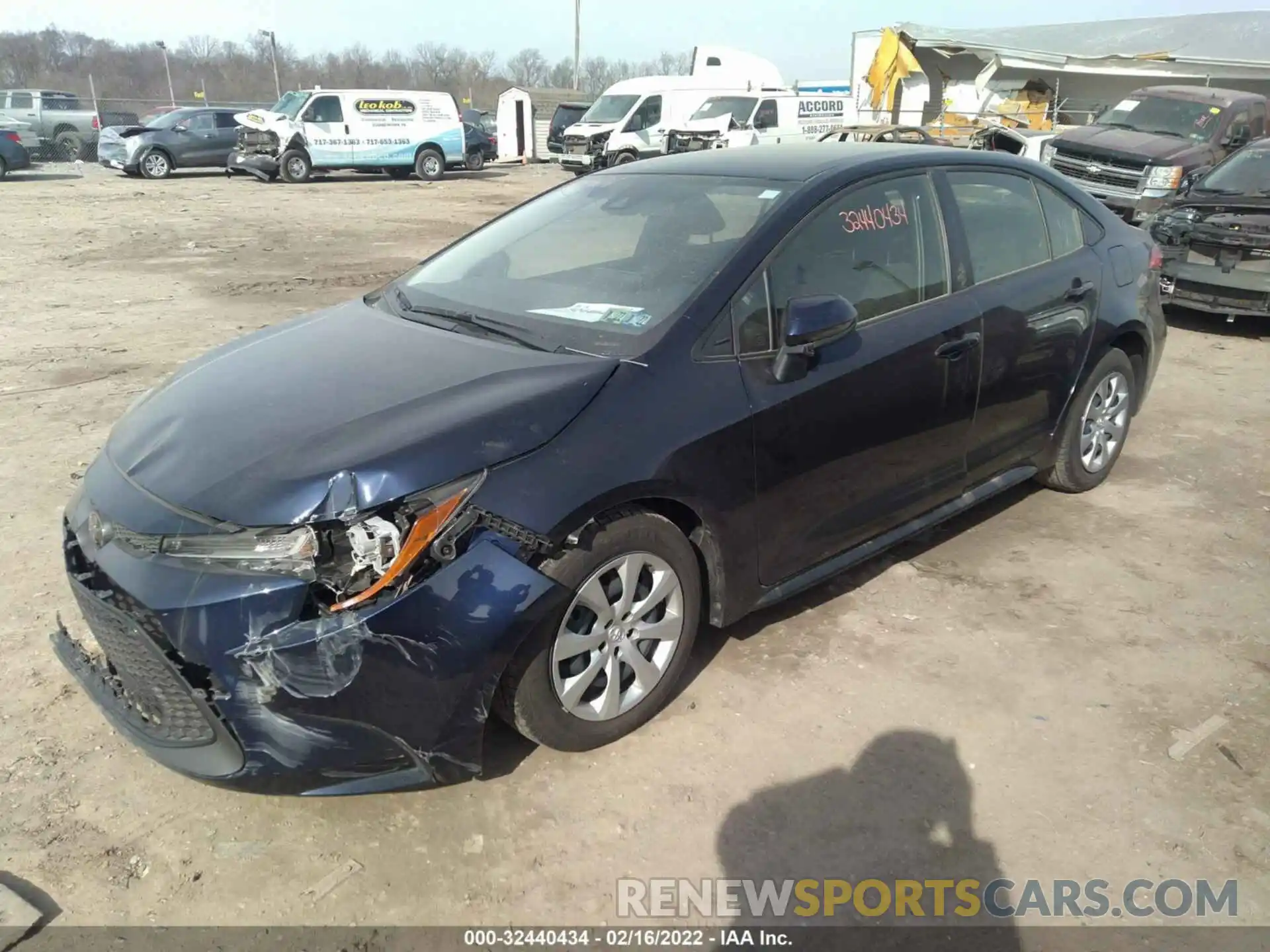 2 Photograph of a damaged car JTDEPMAE9NJ190904 TOYOTA COROLLA 2022