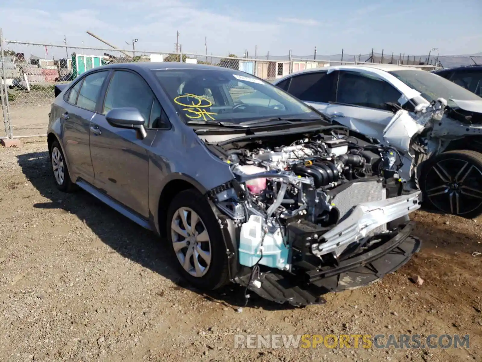 1 Photograph of a damaged car JTDEPMAE9NJ191812 TOYOTA COROLLA 2022