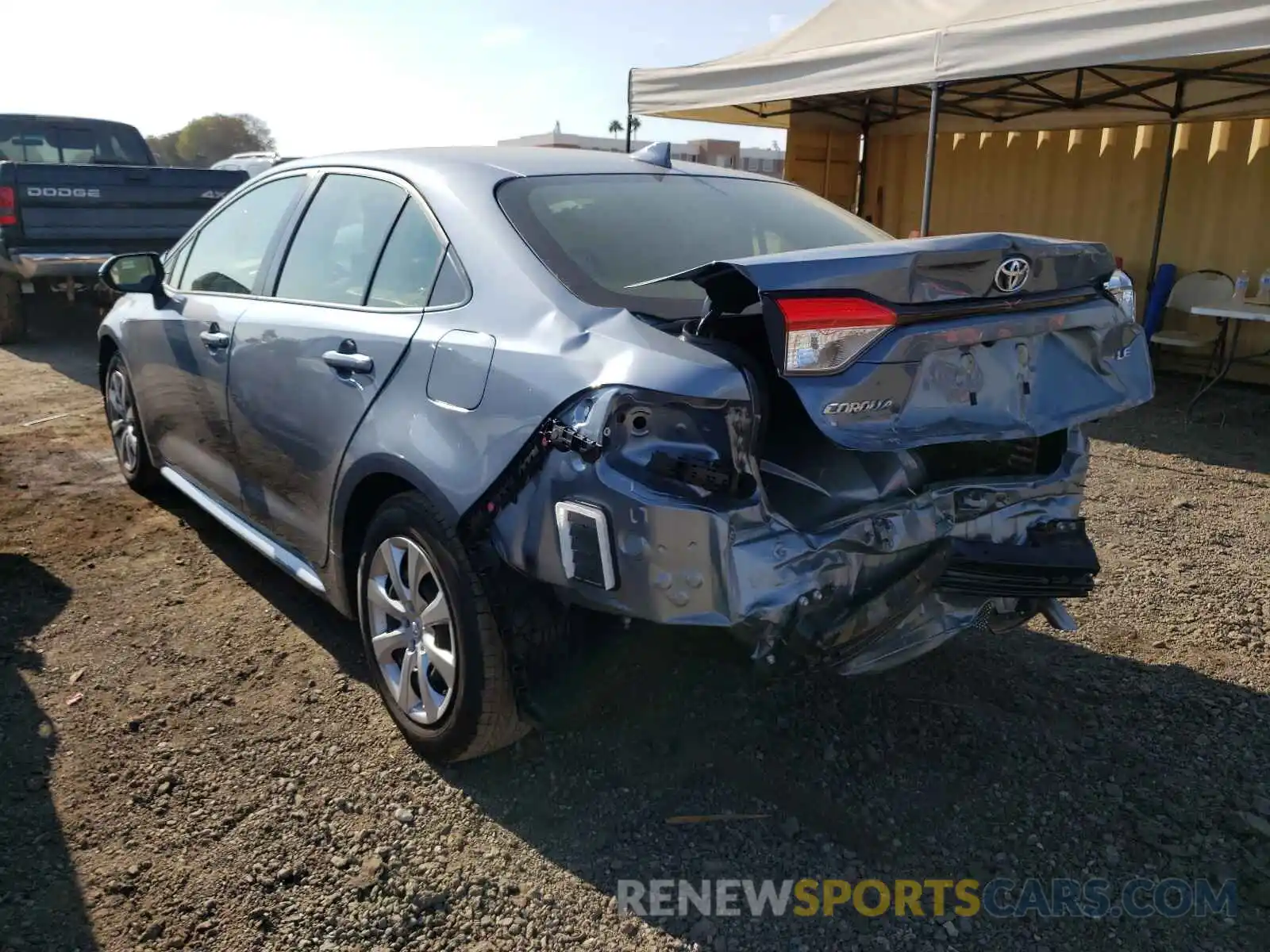 3 Photograph of a damaged car JTDEPMAE9NJ191812 TOYOTA COROLLA 2022