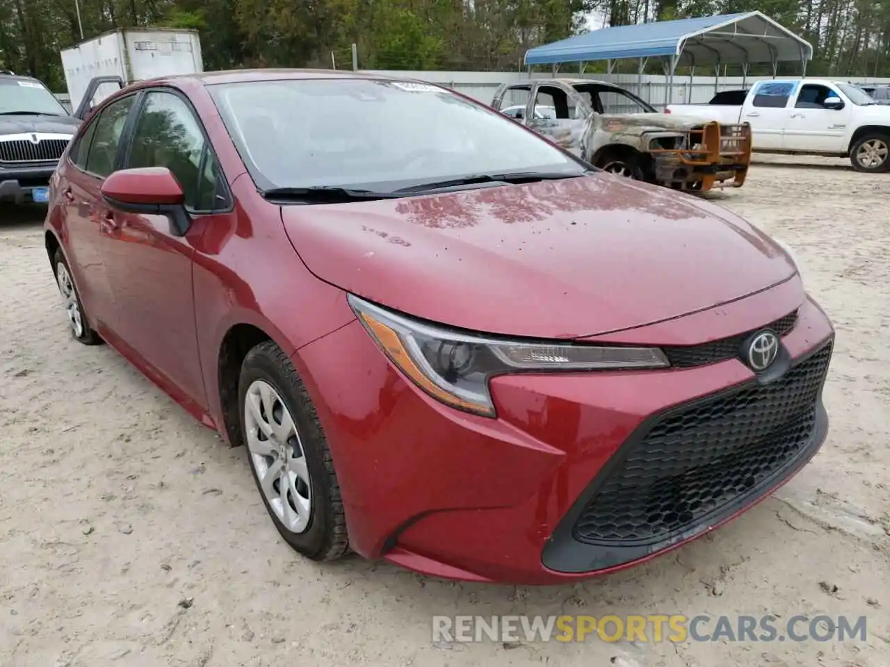 1 Photograph of a damaged car JTDEPMAE9NJ192684 TOYOTA COROLLA 2022