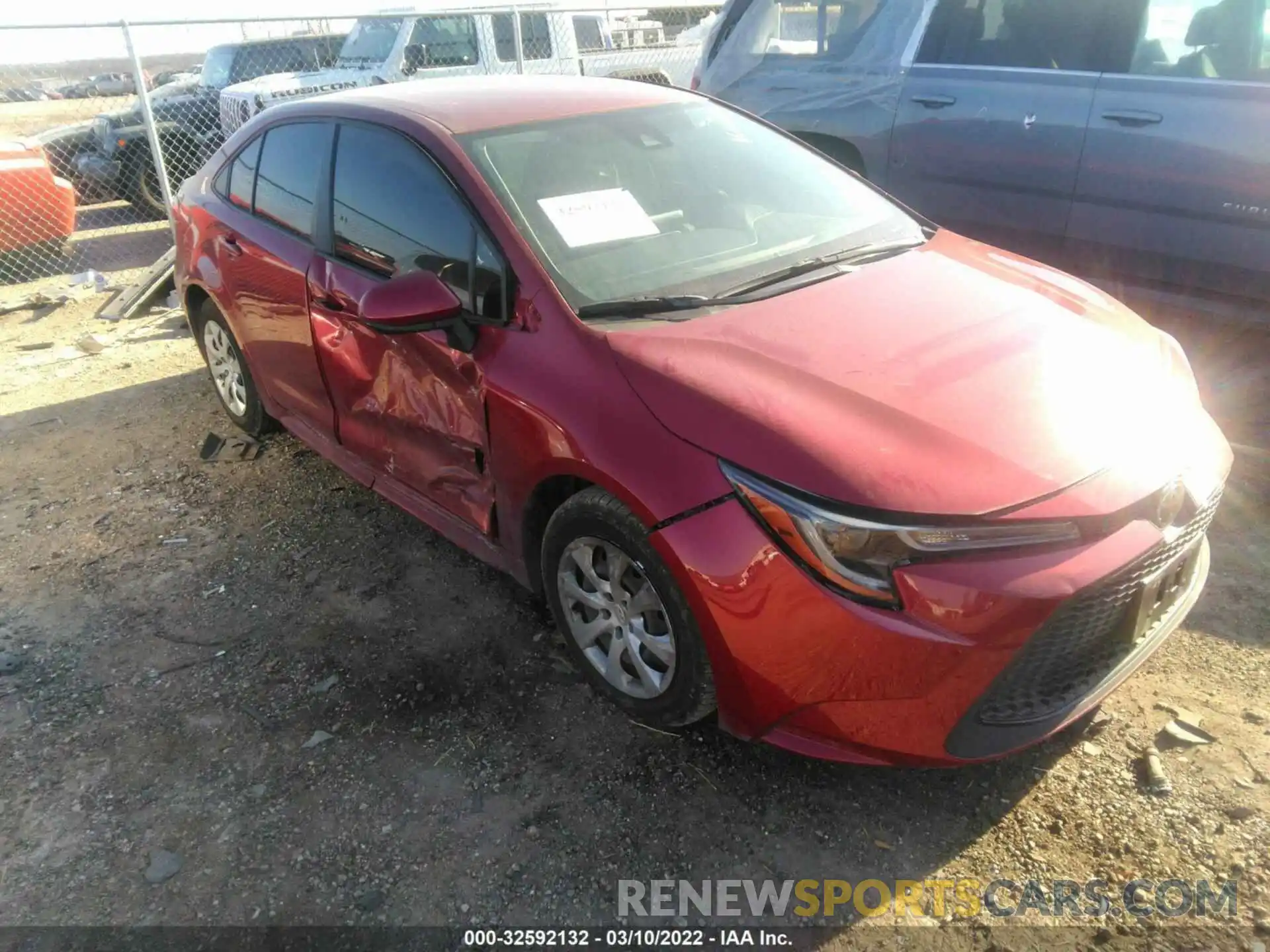 1 Photograph of a damaged car JTDEPMAE9NJ198081 TOYOTA COROLLA 2022