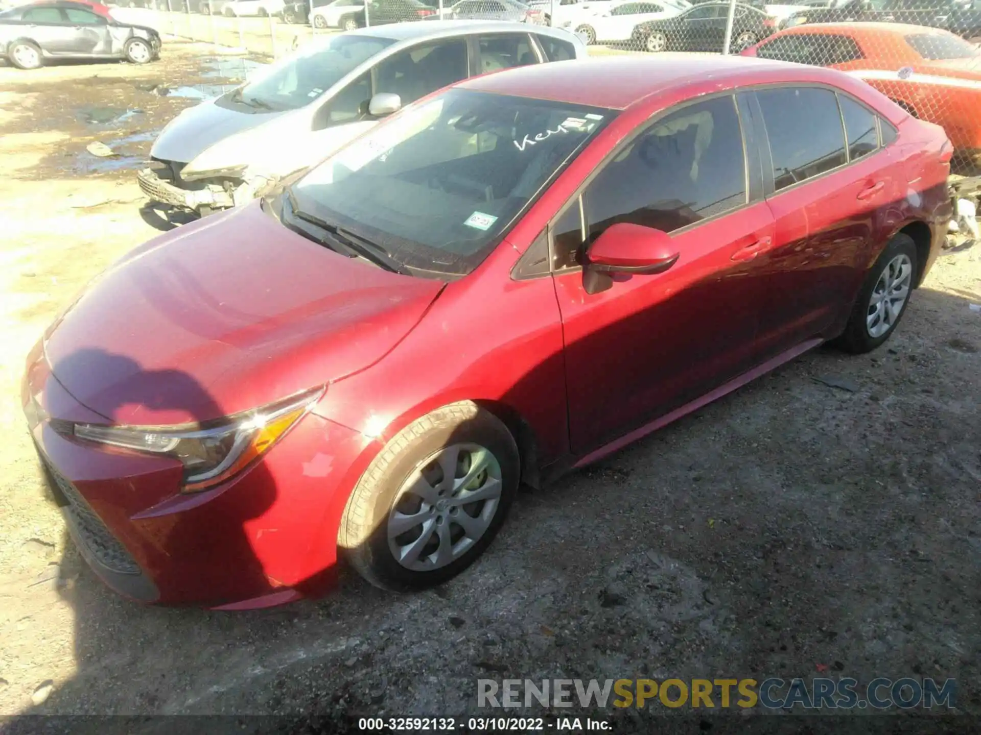 2 Photograph of a damaged car JTDEPMAE9NJ198081 TOYOTA COROLLA 2022