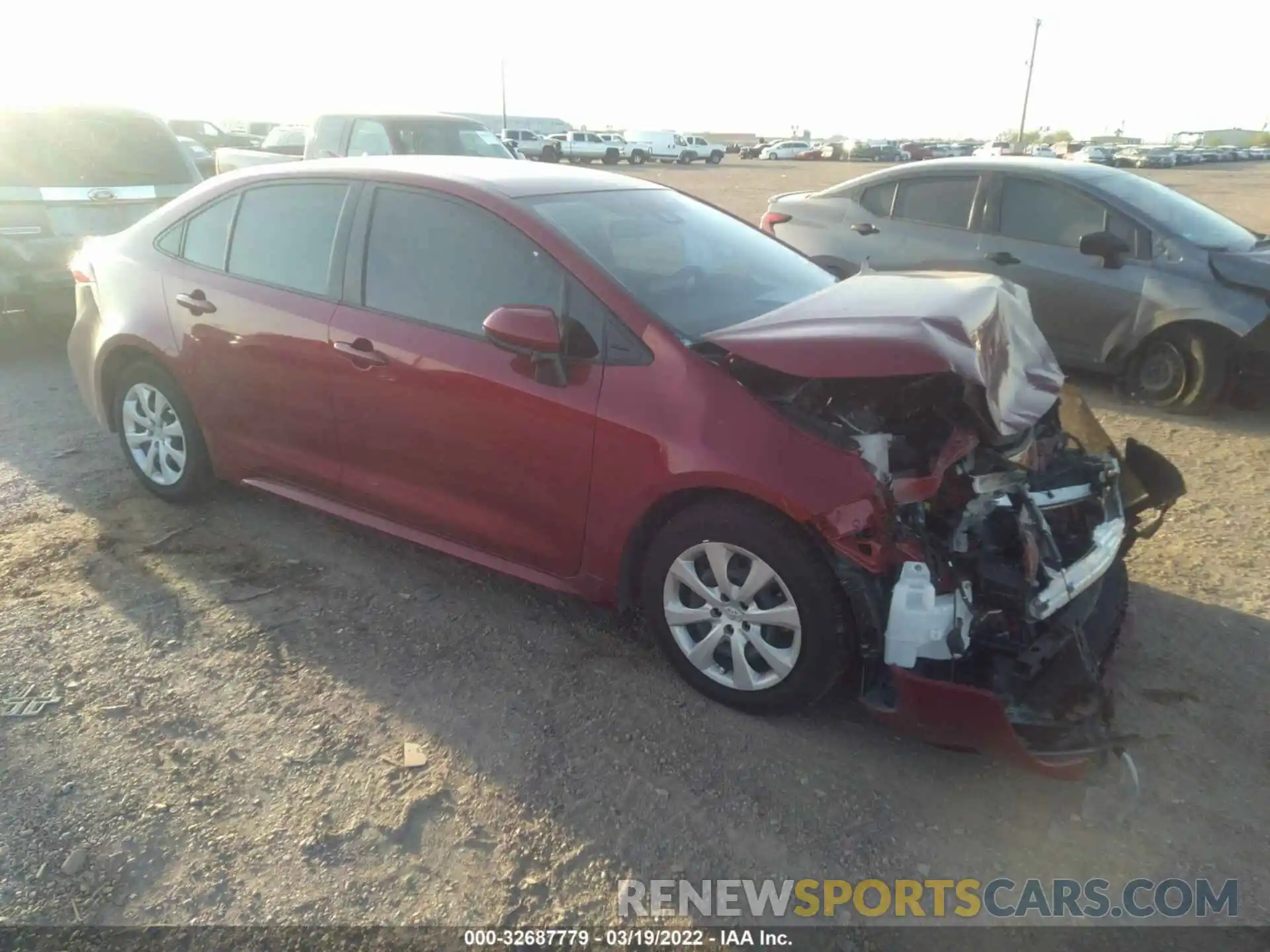 1 Photograph of a damaged car JTDEPMAE9NJ199330 TOYOTA COROLLA 2022