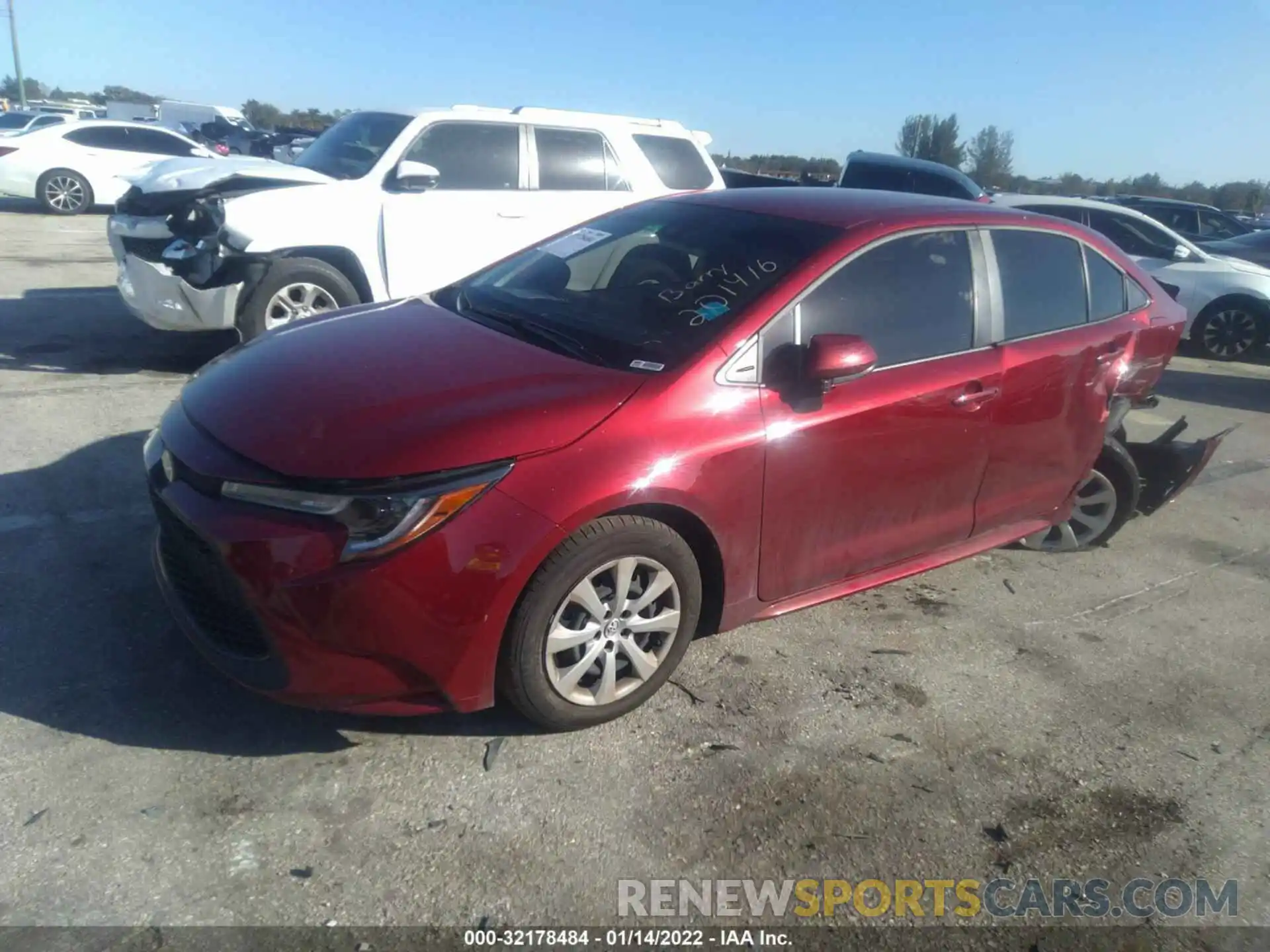 2 Photograph of a damaged car JTDEPMAE9NJ201416 TOYOTA COROLLA 2022