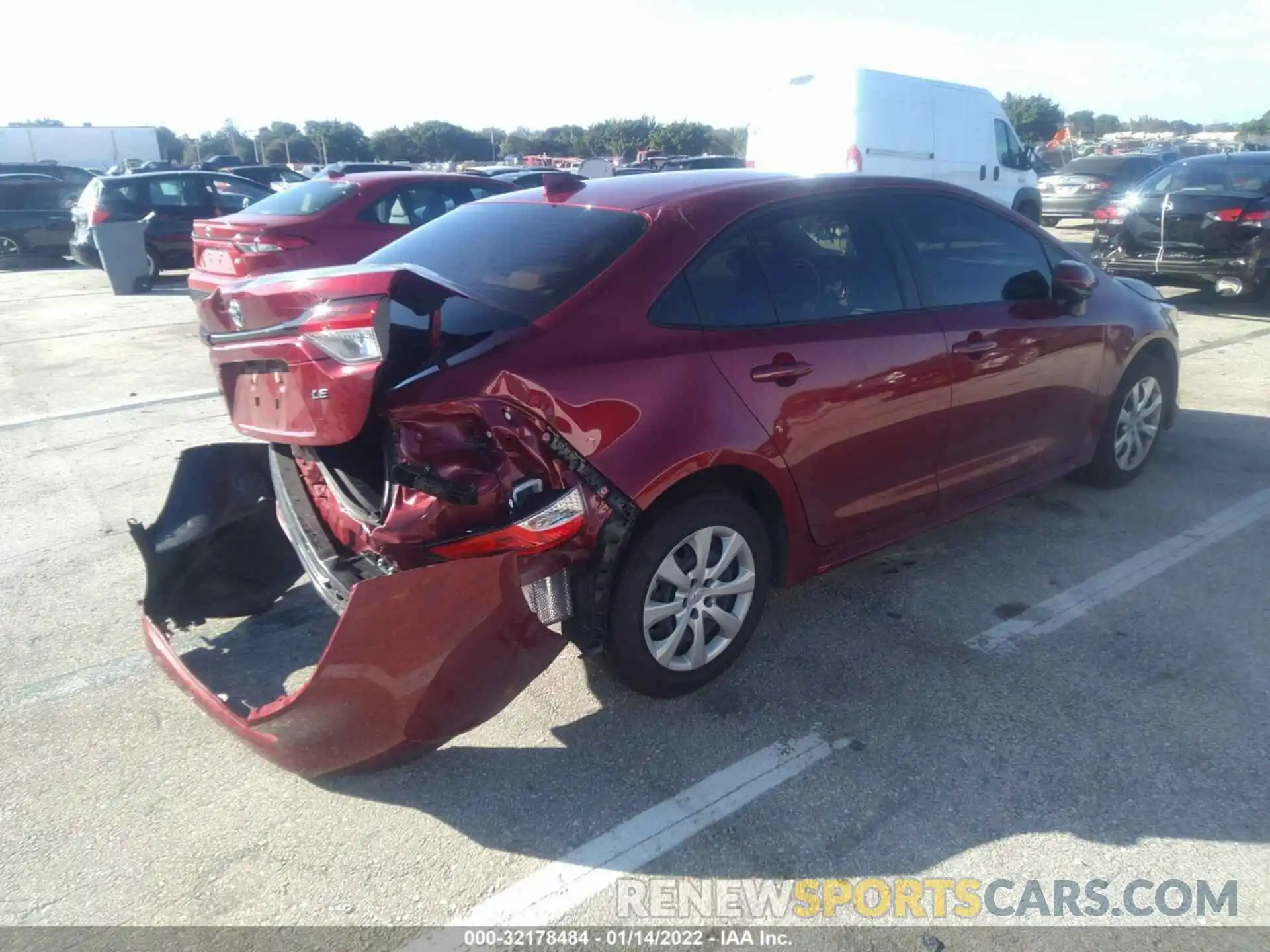 4 Photograph of a damaged car JTDEPMAE9NJ201416 TOYOTA COROLLA 2022