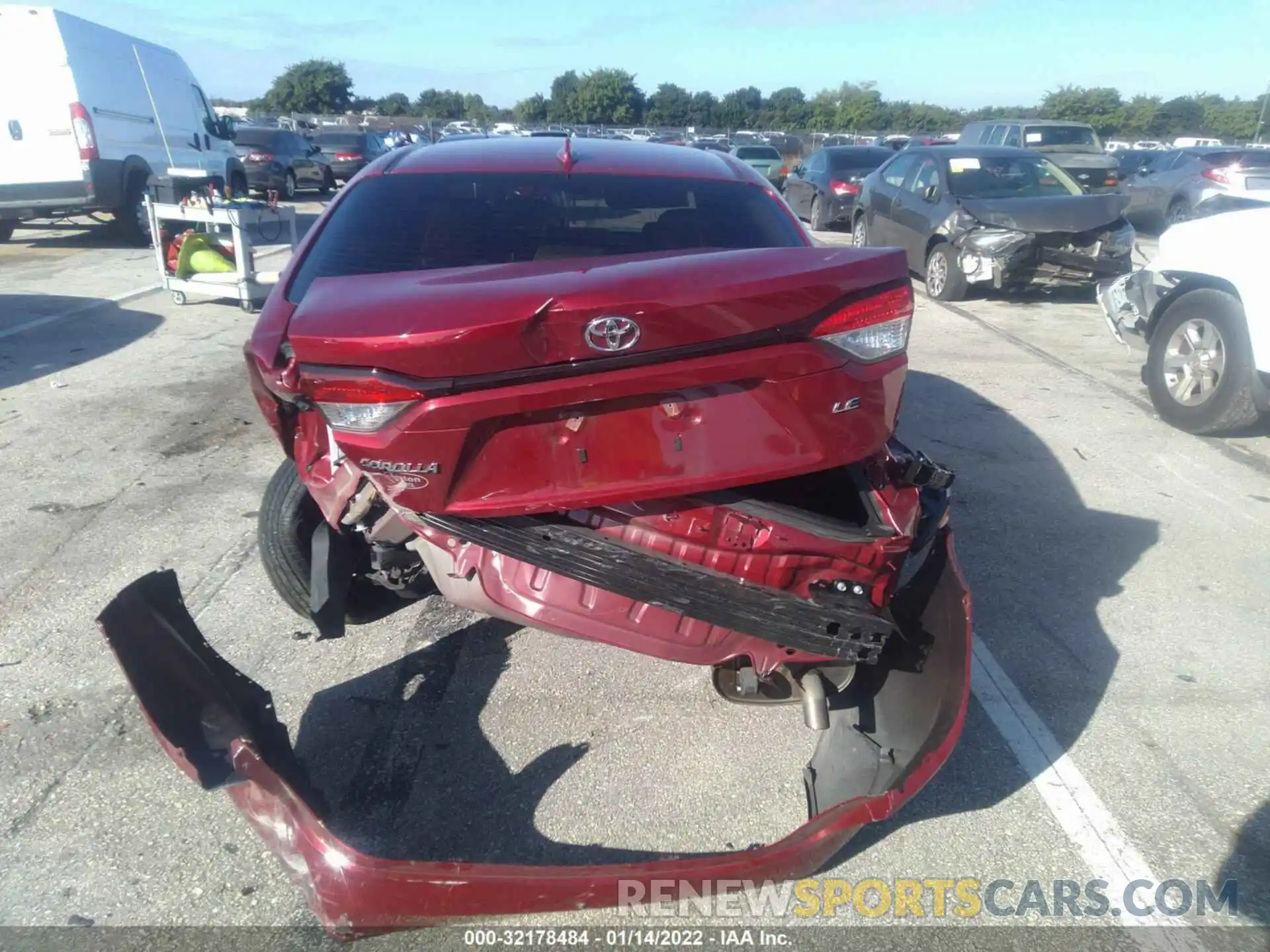 6 Photograph of a damaged car JTDEPMAE9NJ201416 TOYOTA COROLLA 2022