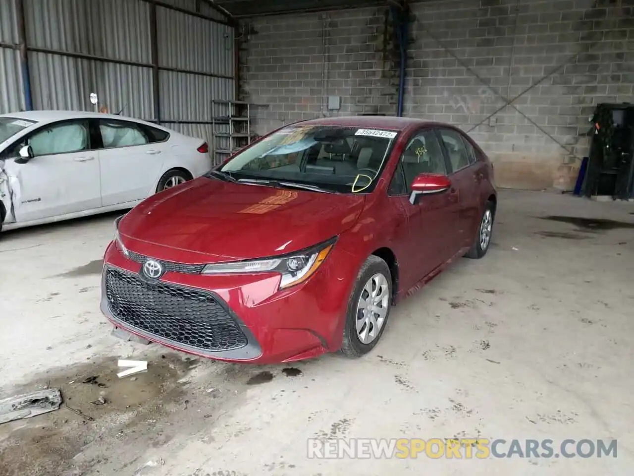 2 Photograph of a damaged car JTDEPMAE9NJ203893 TOYOTA COROLLA 2022