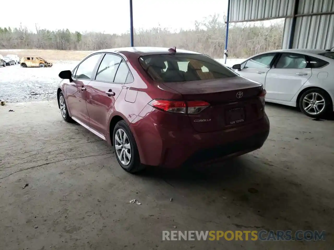 3 Photograph of a damaged car JTDEPMAE9NJ203893 TOYOTA COROLLA 2022