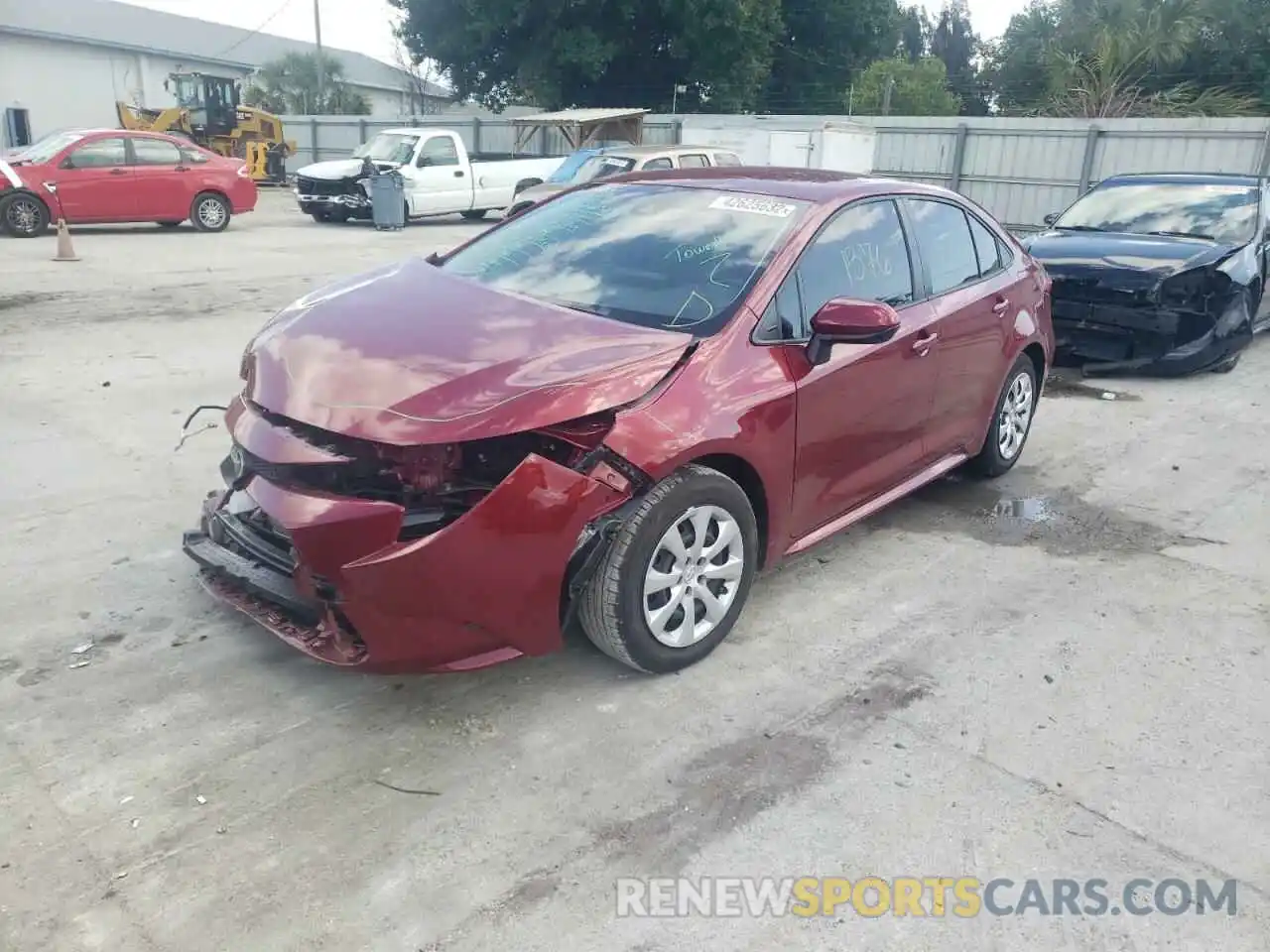 2 Photograph of a damaged car JTDEPMAE9NJ204509 TOYOTA COROLLA 2022