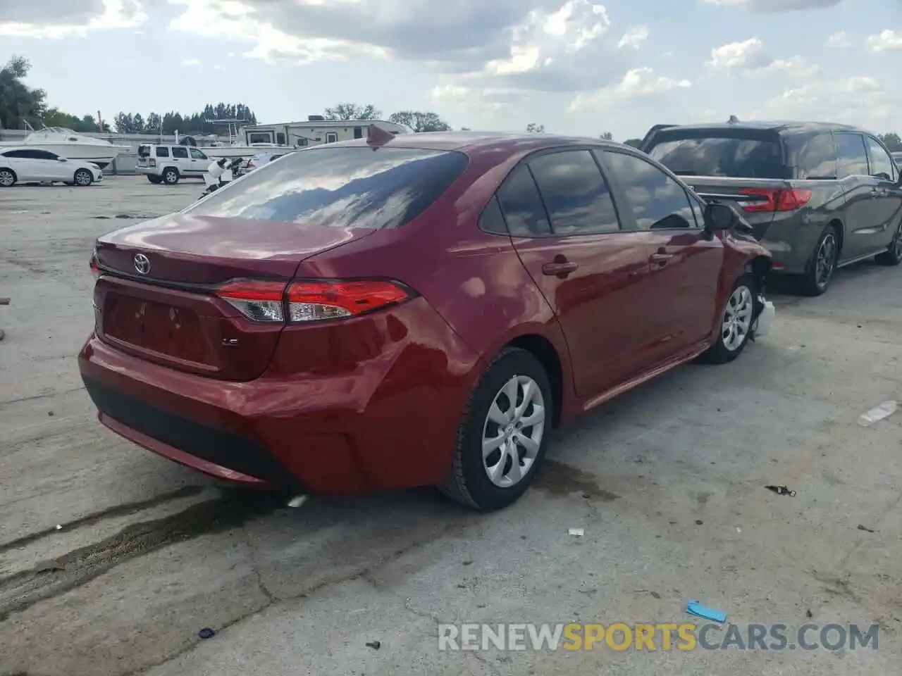 4 Photograph of a damaged car JTDEPMAE9NJ204509 TOYOTA COROLLA 2022