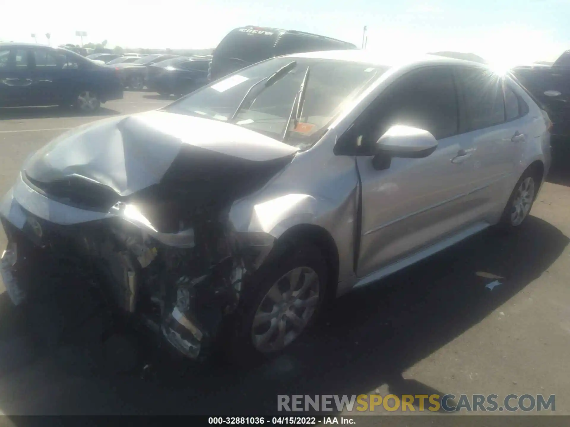 2 Photograph of a damaged car JTDEPMAE9NJ206146 TOYOTA COROLLA 2022