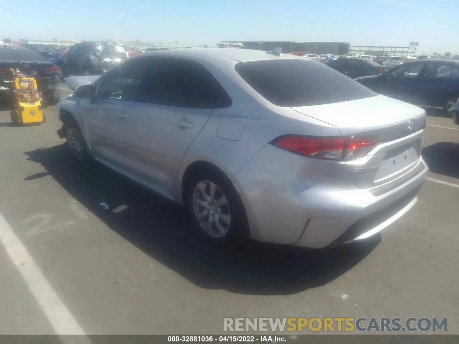 3 Photograph of a damaged car JTDEPMAE9NJ206146 TOYOTA COROLLA 2022