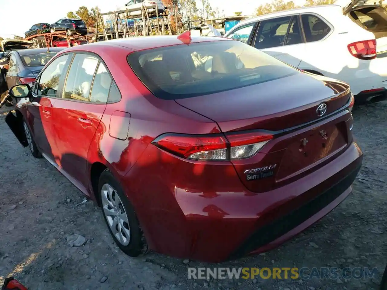 3 Photograph of a damaged car JTDEPMAE9NJ207426 TOYOTA COROLLA 2022