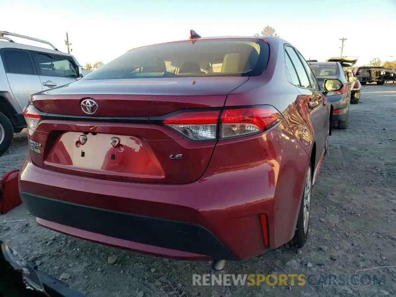 4 Photograph of a damaged car JTDEPMAE9NJ207426 TOYOTA COROLLA 2022