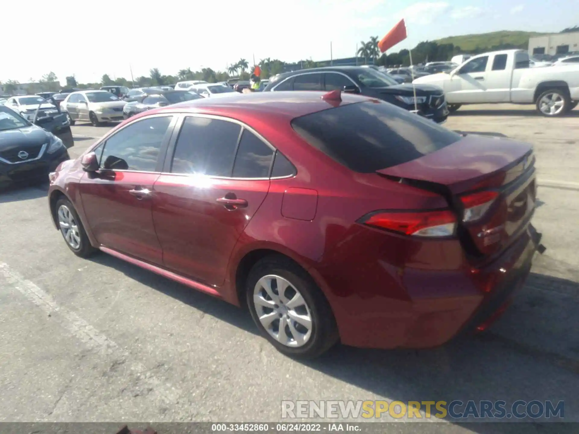 3 Photograph of a damaged car JTDEPMAE9NJ207782 TOYOTA COROLLA 2022