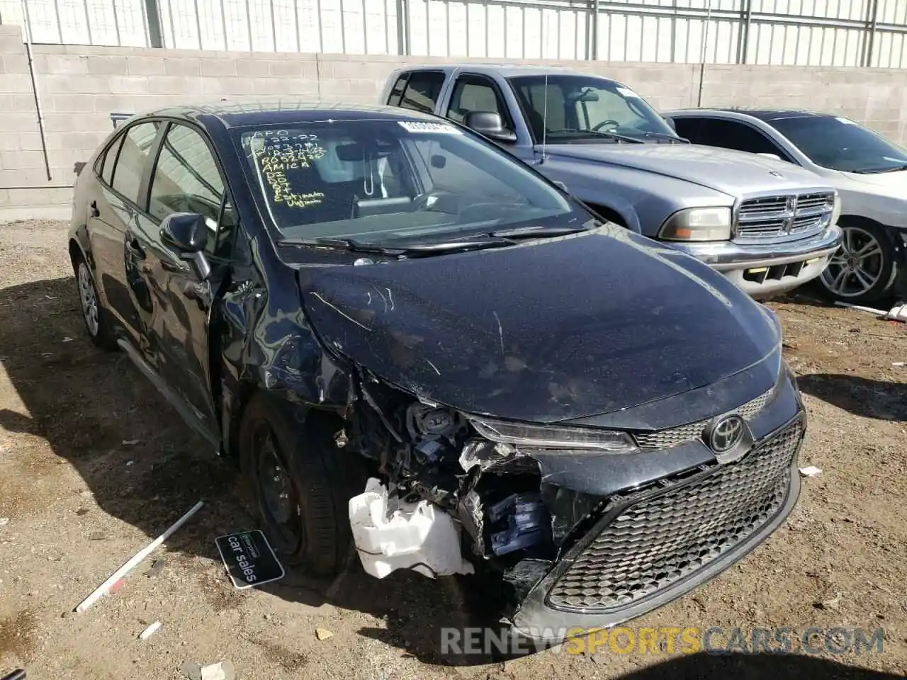 1 Photograph of a damaged car JTDEPMAE9NJ210018 TOYOTA COROLLA 2022