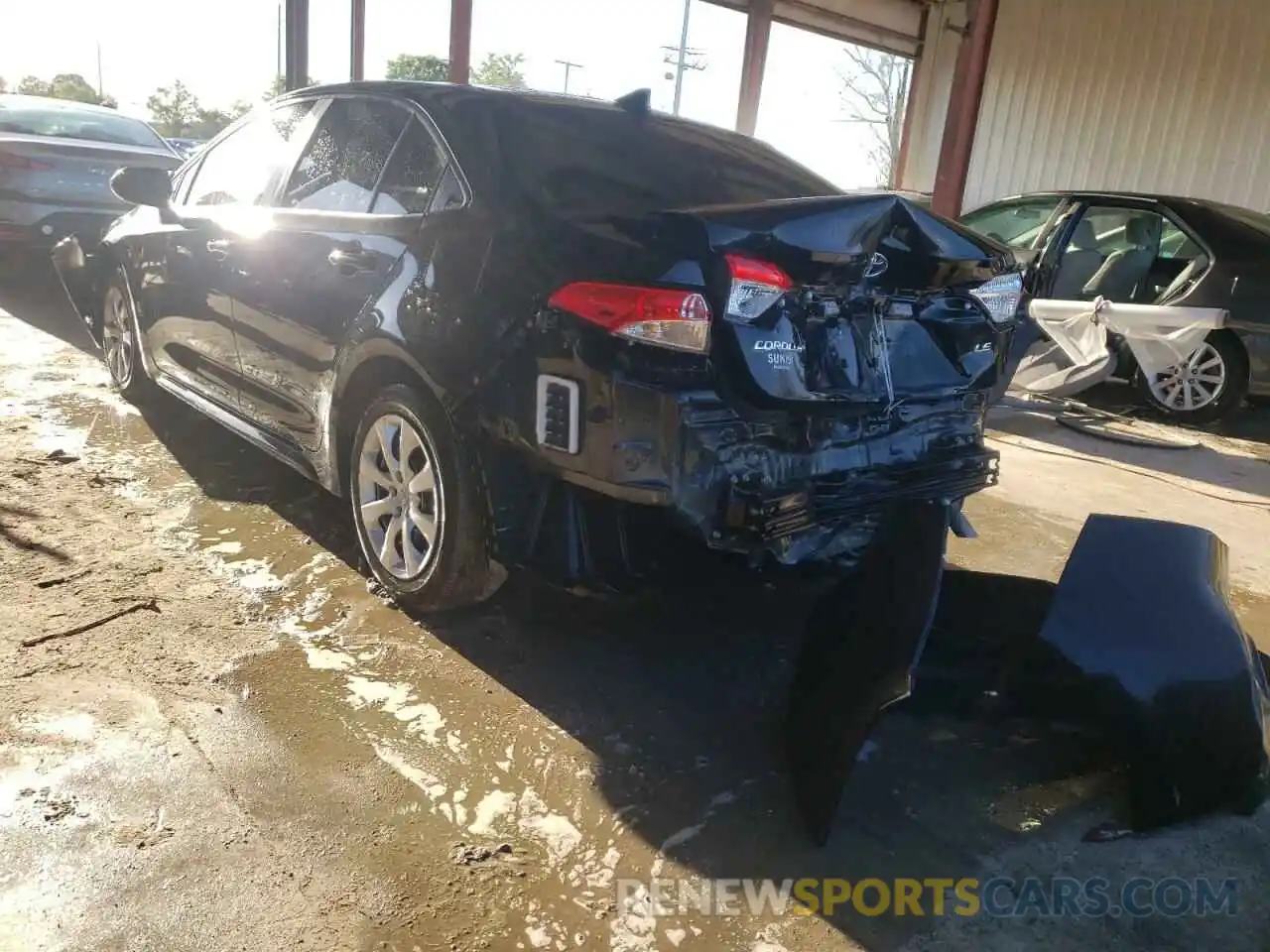 3 Photograph of a damaged car JTDEPMAE9NJ212075 TOYOTA COROLLA 2022