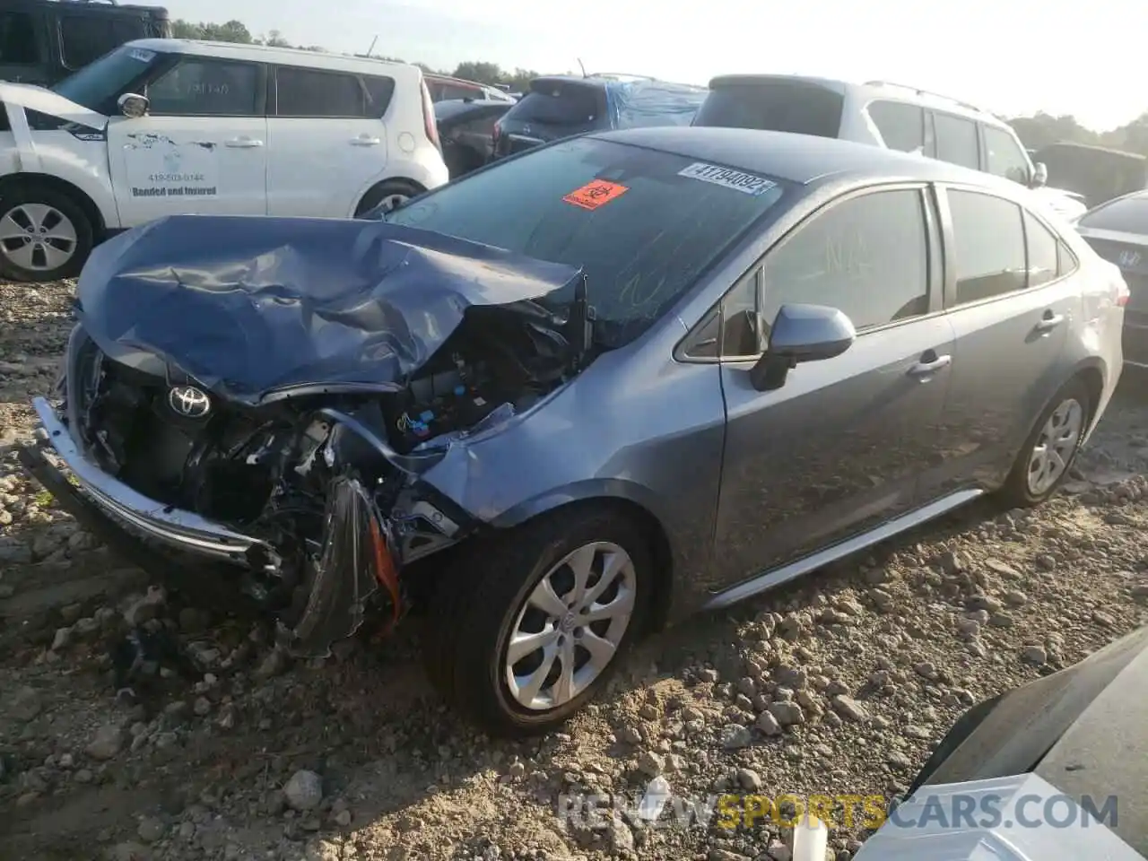 2 Photograph of a damaged car JTDEPMAE9NJ214635 TOYOTA COROLLA 2022