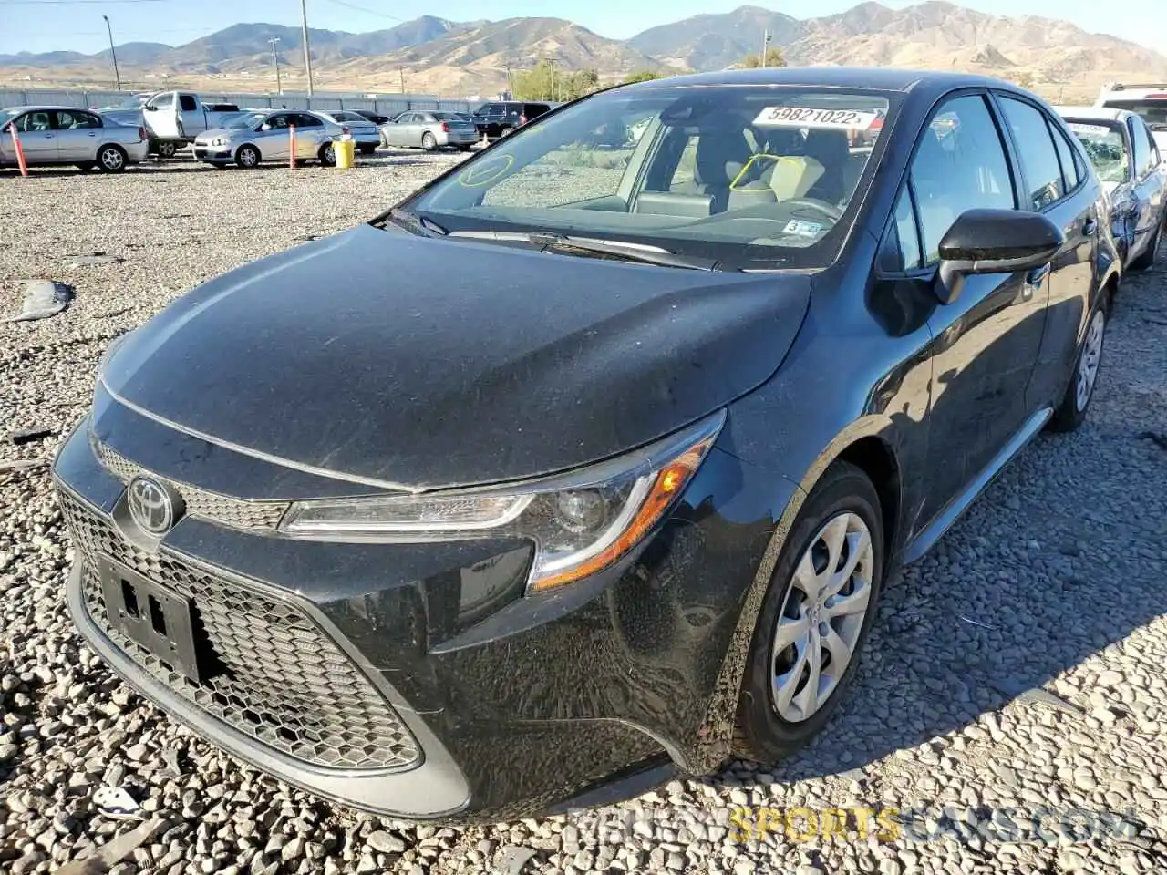 2 Photograph of a damaged car JTDEPMAE9NJ216353 TOYOTA COROLLA 2022