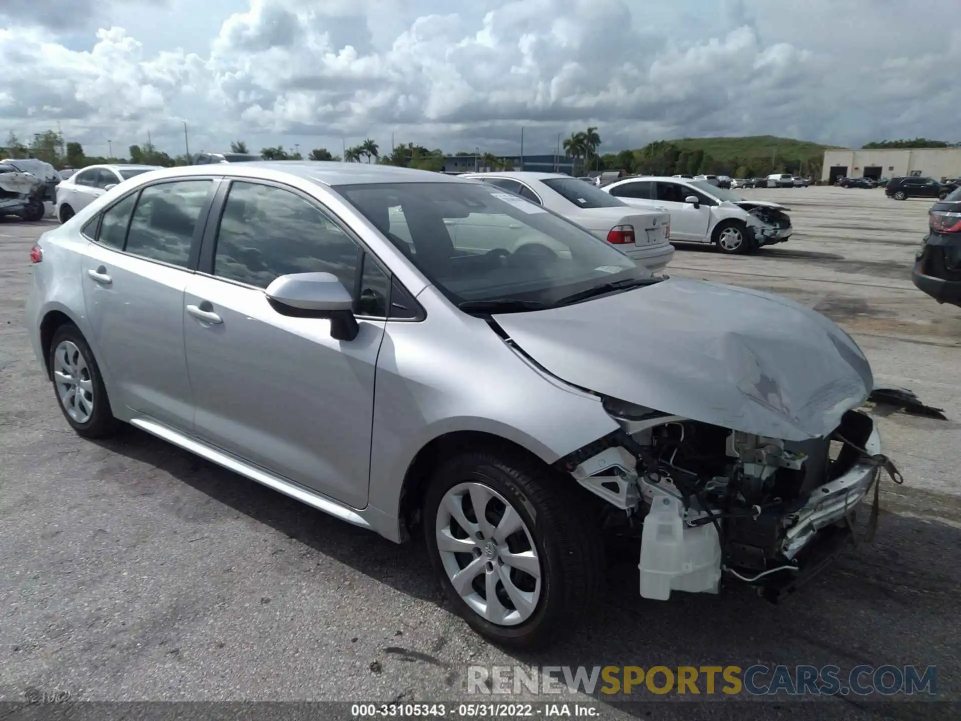 1 Photograph of a damaged car JTDEPMAE9NJ218233 TOYOTA COROLLA 2022