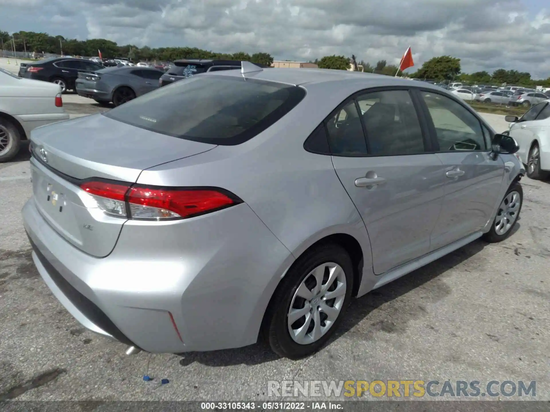 4 Photograph of a damaged car JTDEPMAE9NJ218233 TOYOTA COROLLA 2022