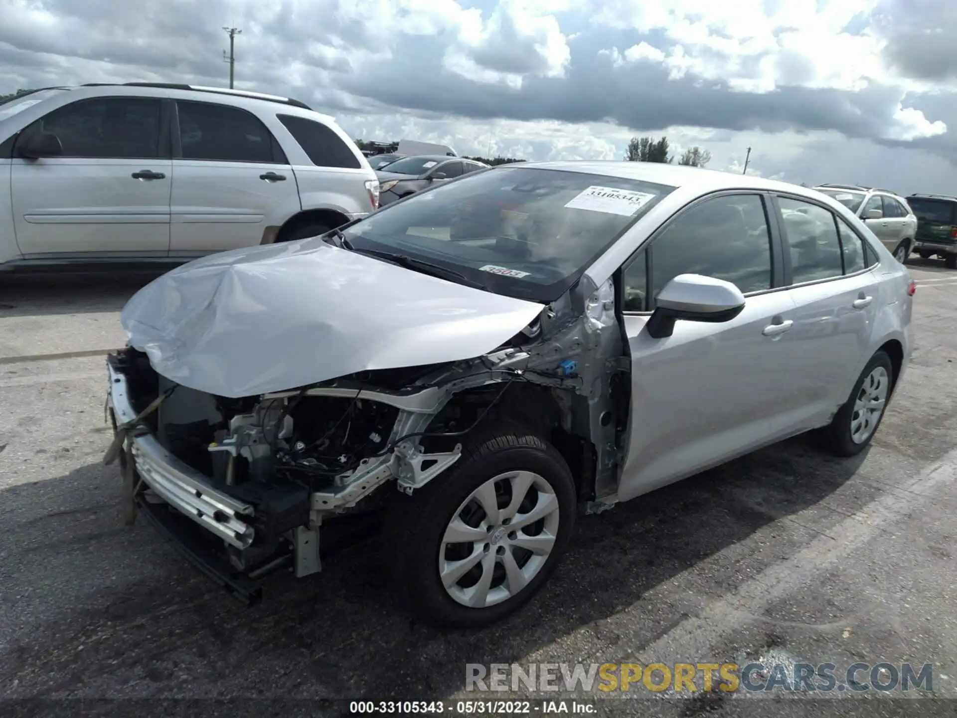 6 Photograph of a damaged car JTDEPMAE9NJ218233 TOYOTA COROLLA 2022