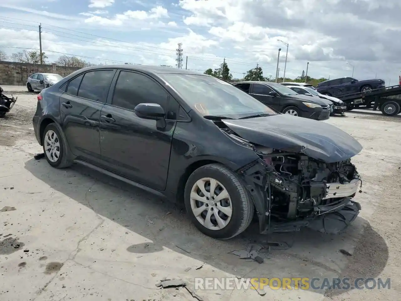 4 Photograph of a damaged car JTDEPMAE9NJ227109 TOYOTA COROLLA 2022