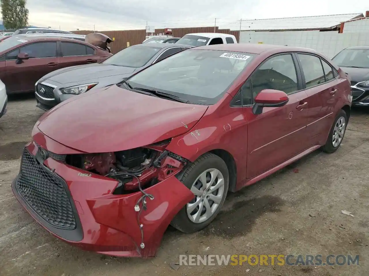 1 Photograph of a damaged car JTDEPMAE9NJ229510 TOYOTA COROLLA 2022