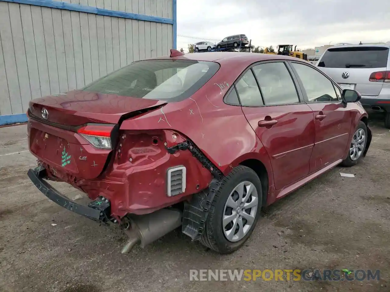 3 Photograph of a damaged car JTDEPMAE9NJ229510 TOYOTA COROLLA 2022