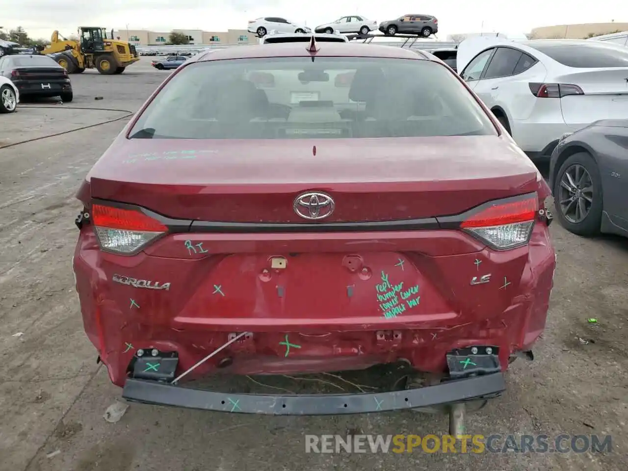 6 Photograph of a damaged car JTDEPMAE9NJ229510 TOYOTA COROLLA 2022