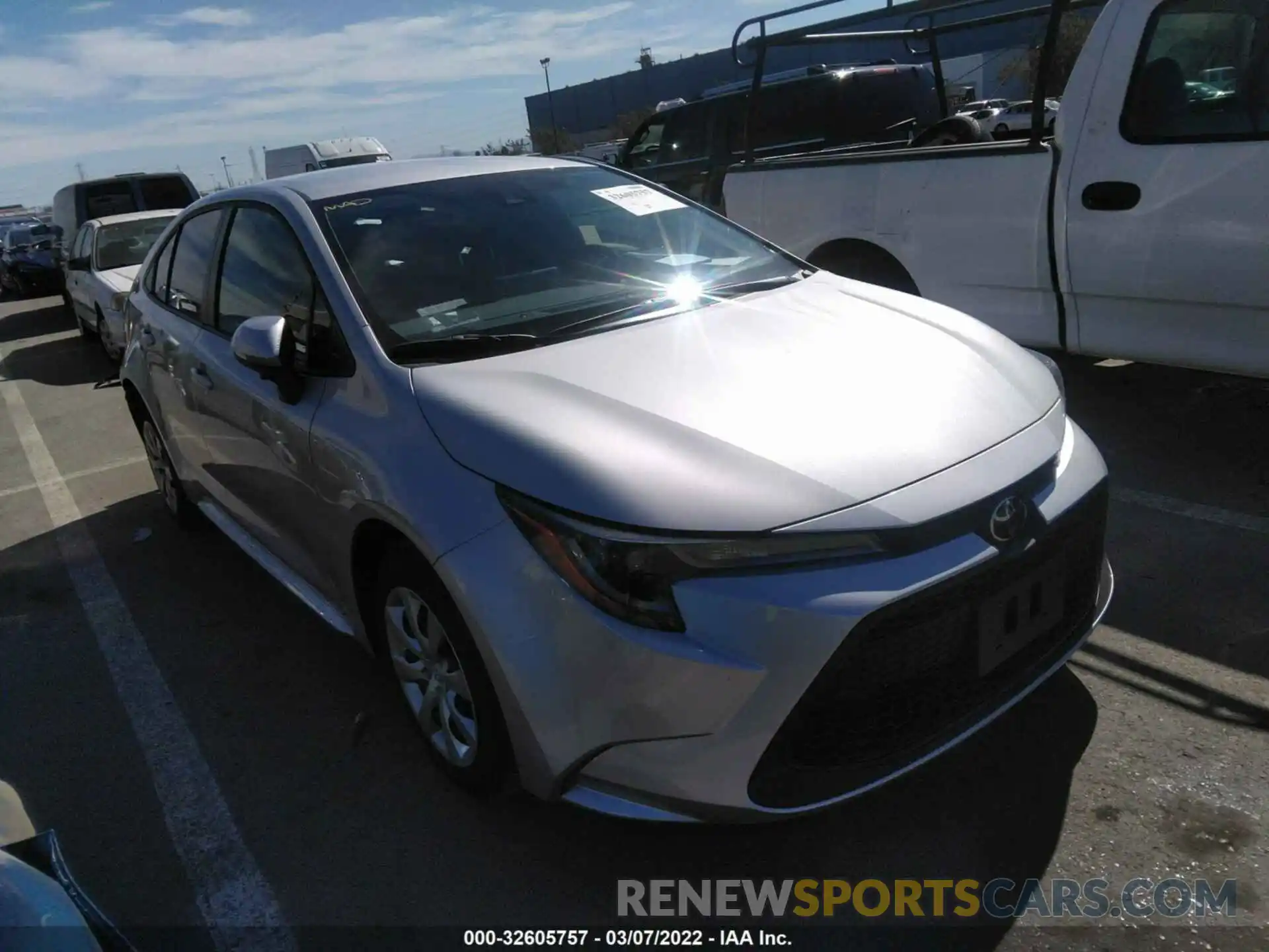 1 Photograph of a damaged car JTDEPMAEXN3006624 TOYOTA COROLLA 2022