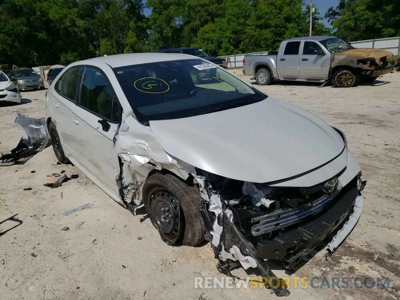 1 Photograph of a damaged car JTDEPMAEXN3010799 TOYOTA COROLLA 2022