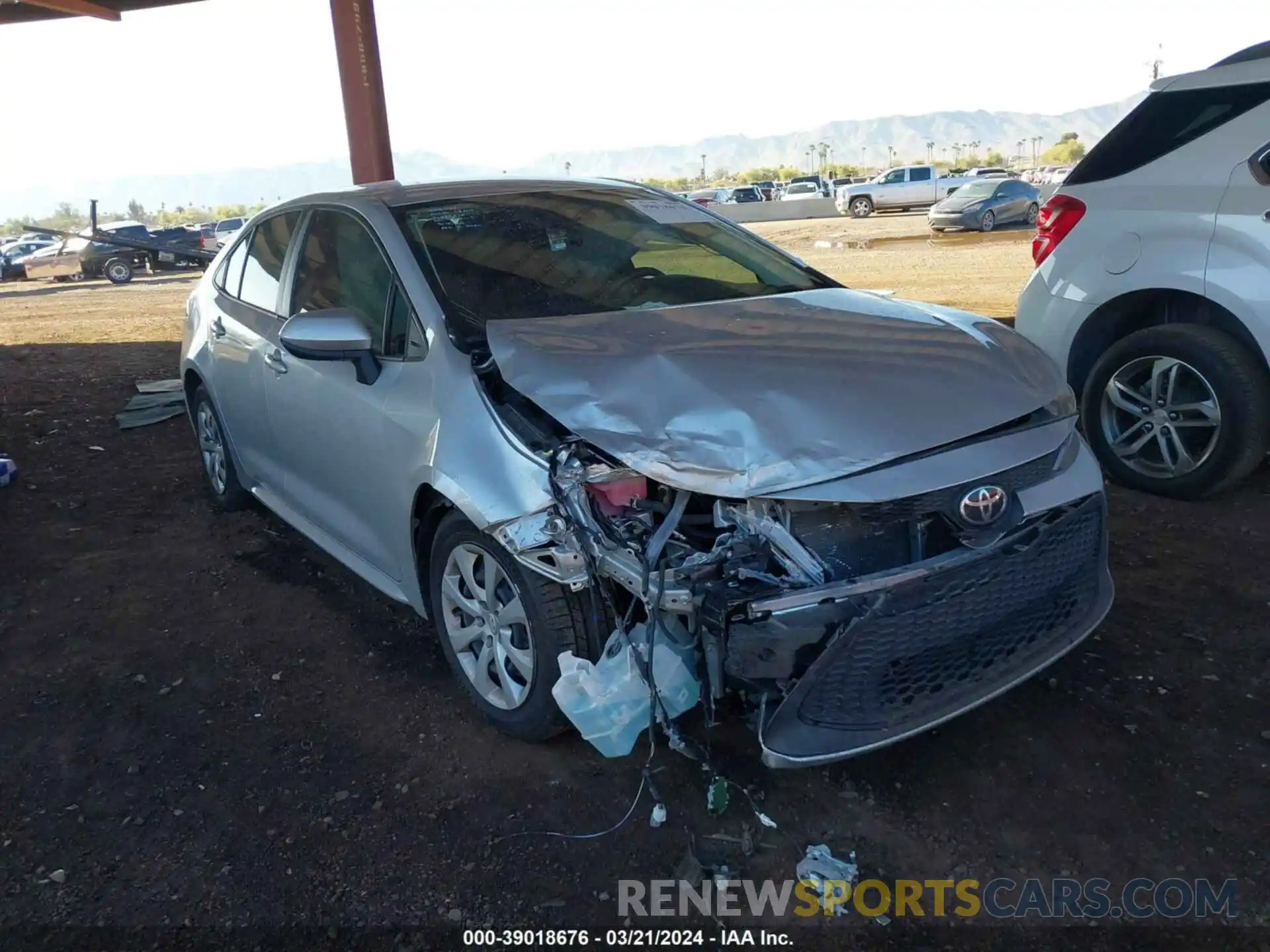 1 Photograph of a damaged car JTDEPMAEXN3032575 TOYOTA COROLLA 2022