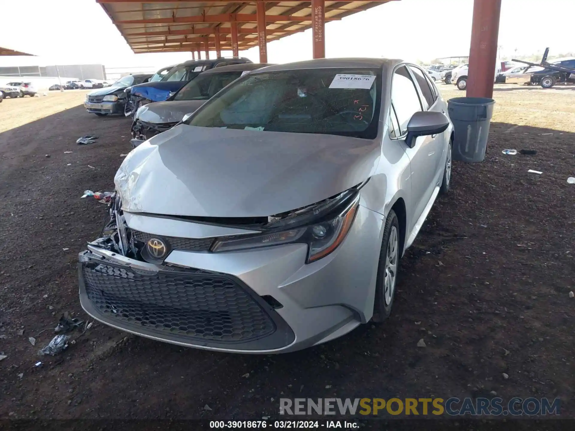 2 Photograph of a damaged car JTDEPMAEXN3032575 TOYOTA COROLLA 2022