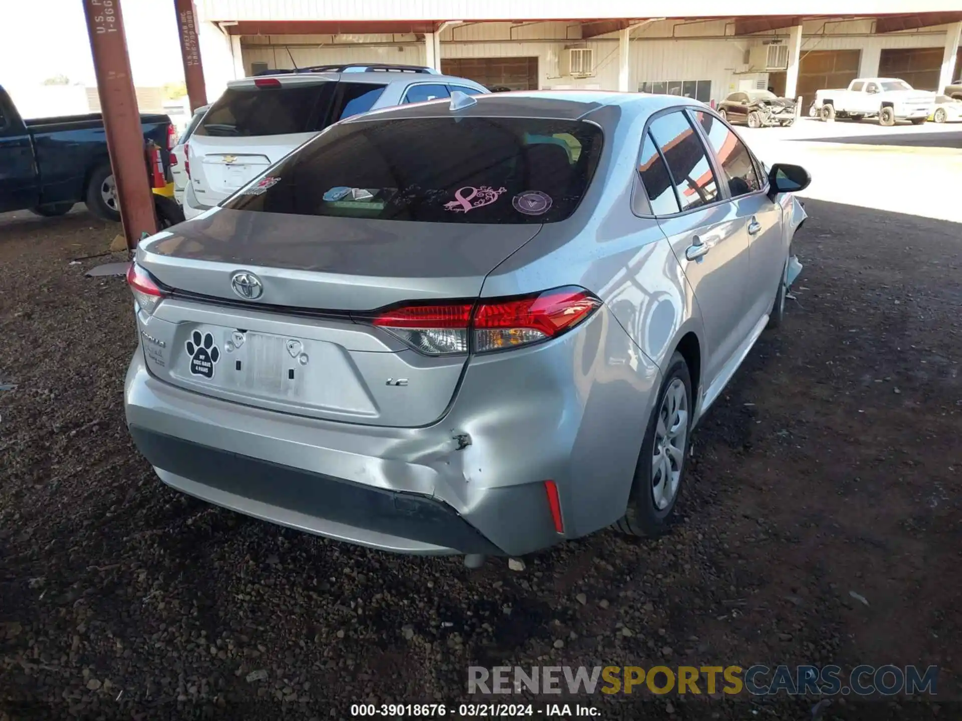 4 Photograph of a damaged car JTDEPMAEXN3032575 TOYOTA COROLLA 2022