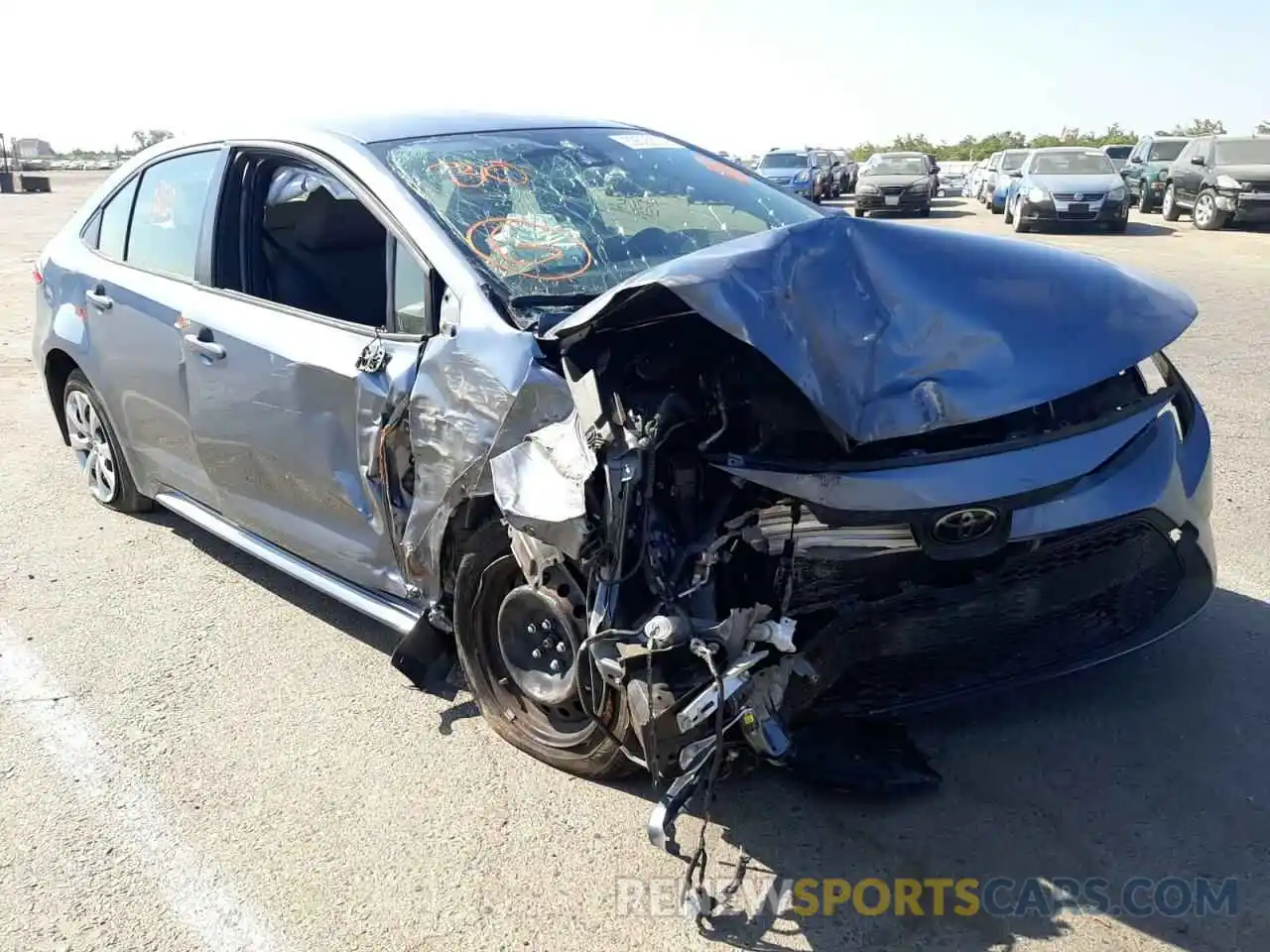 1 Photograph of a damaged car JTDEPMAEXNJ191477 TOYOTA COROLLA 2022