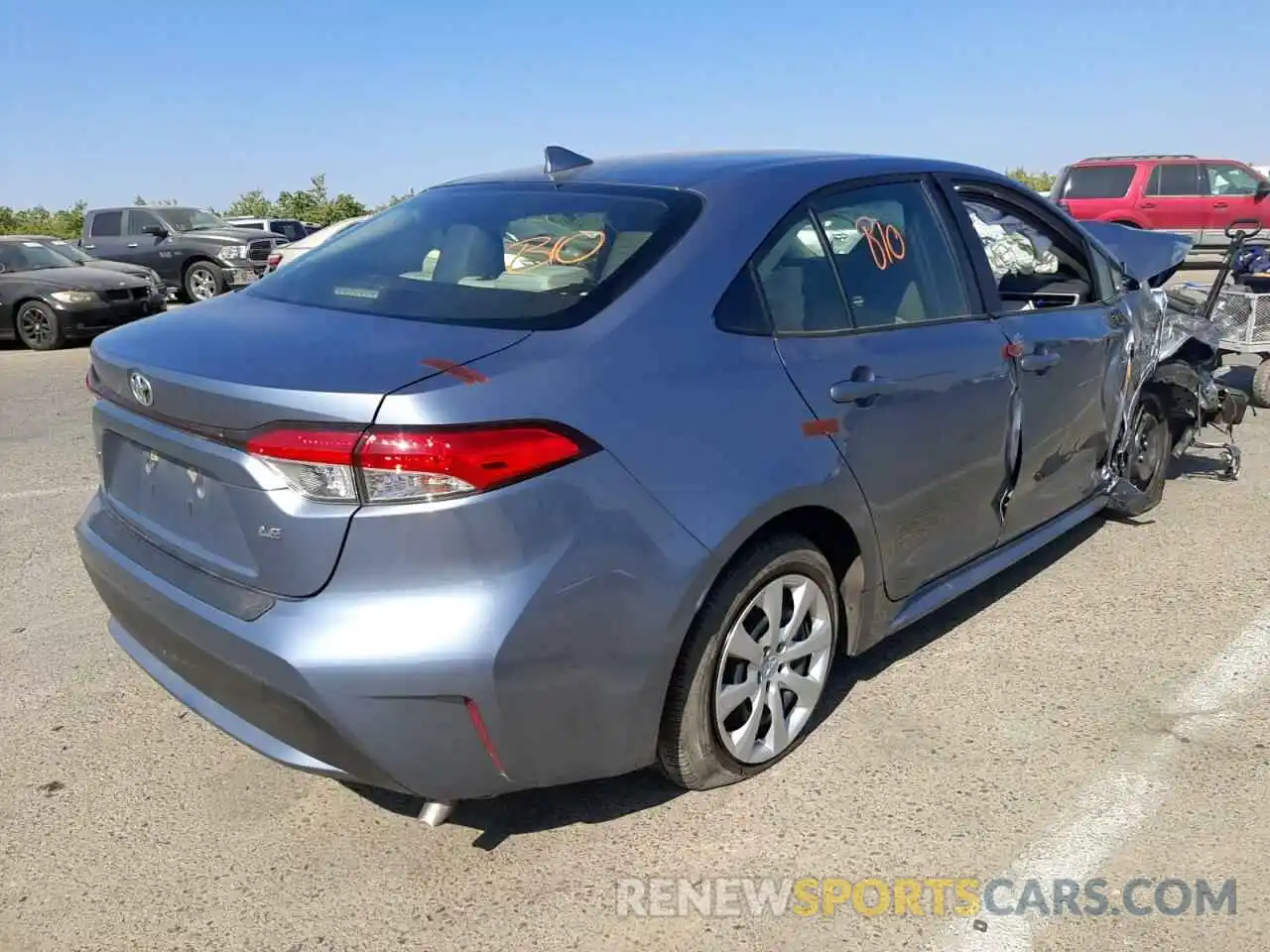 4 Photograph of a damaged car JTDEPMAEXNJ191477 TOYOTA COROLLA 2022