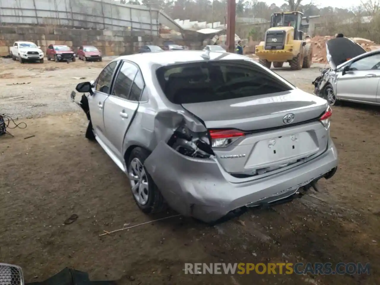 3 Photograph of a damaged car JTDEPMAEXNJ198266 TOYOTA COROLLA 2022