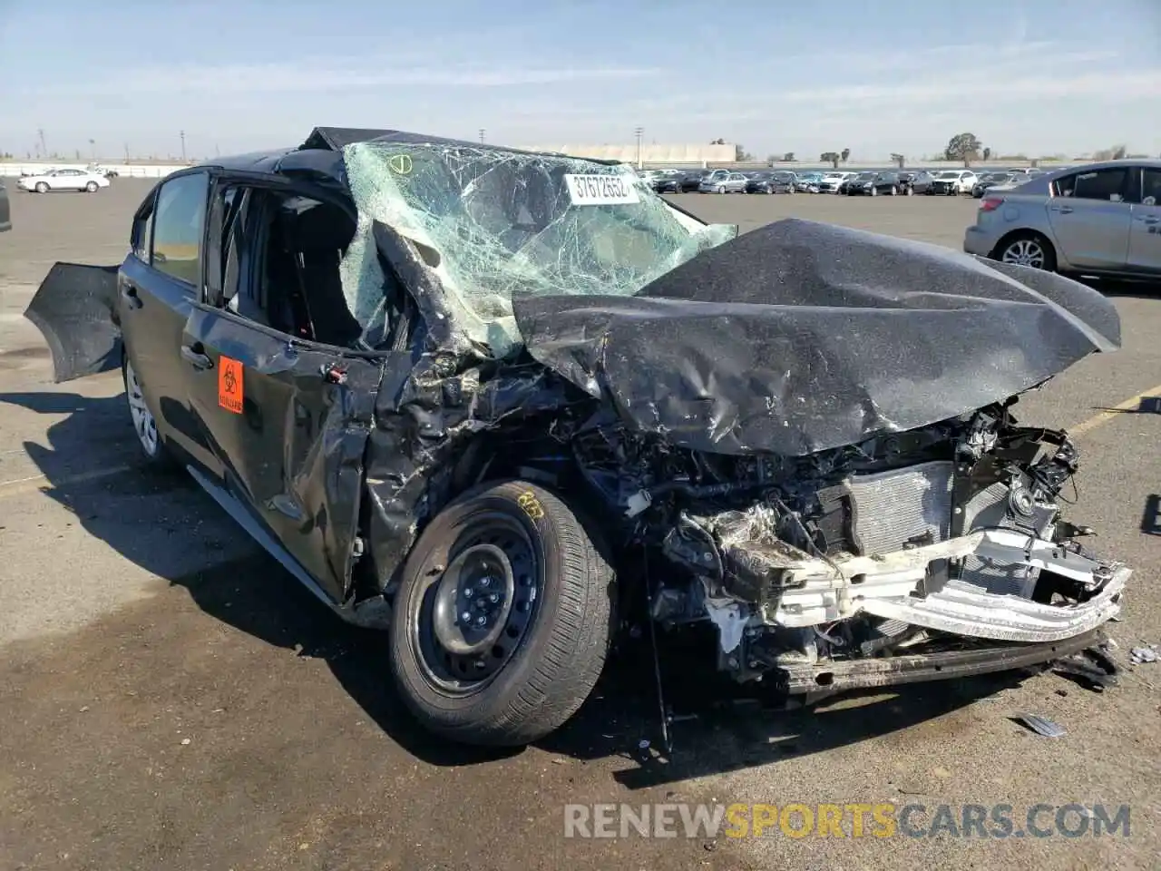 1 Photograph of a damaged car JTDEPMAEXNJ214319 TOYOTA COROLLA 2022