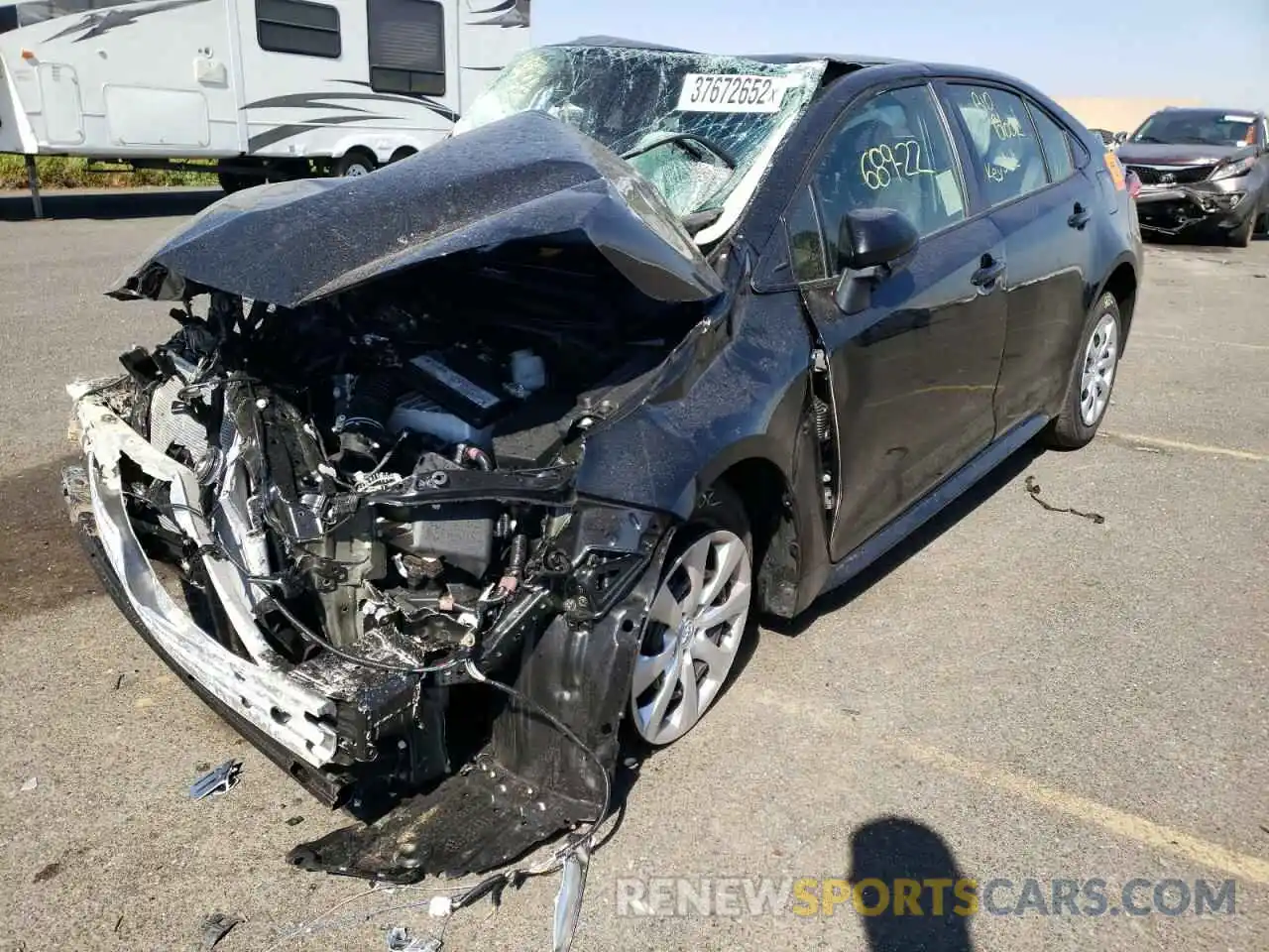 2 Photograph of a damaged car JTDEPMAEXNJ214319 TOYOTA COROLLA 2022